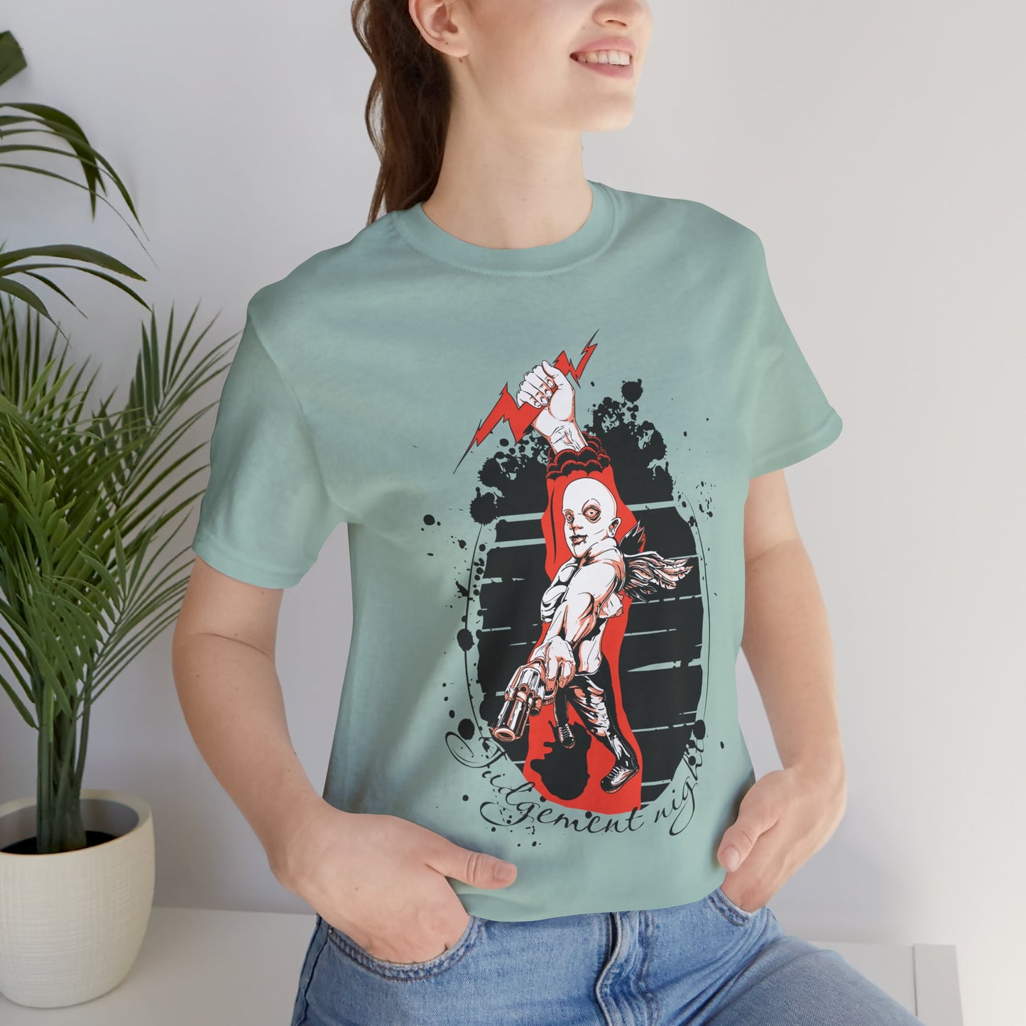 Judgment Night Tee, Artistic Tee, Graphic T-Shirt, Comic Tees, Artistic Comic T-Shirt, Vintage Top