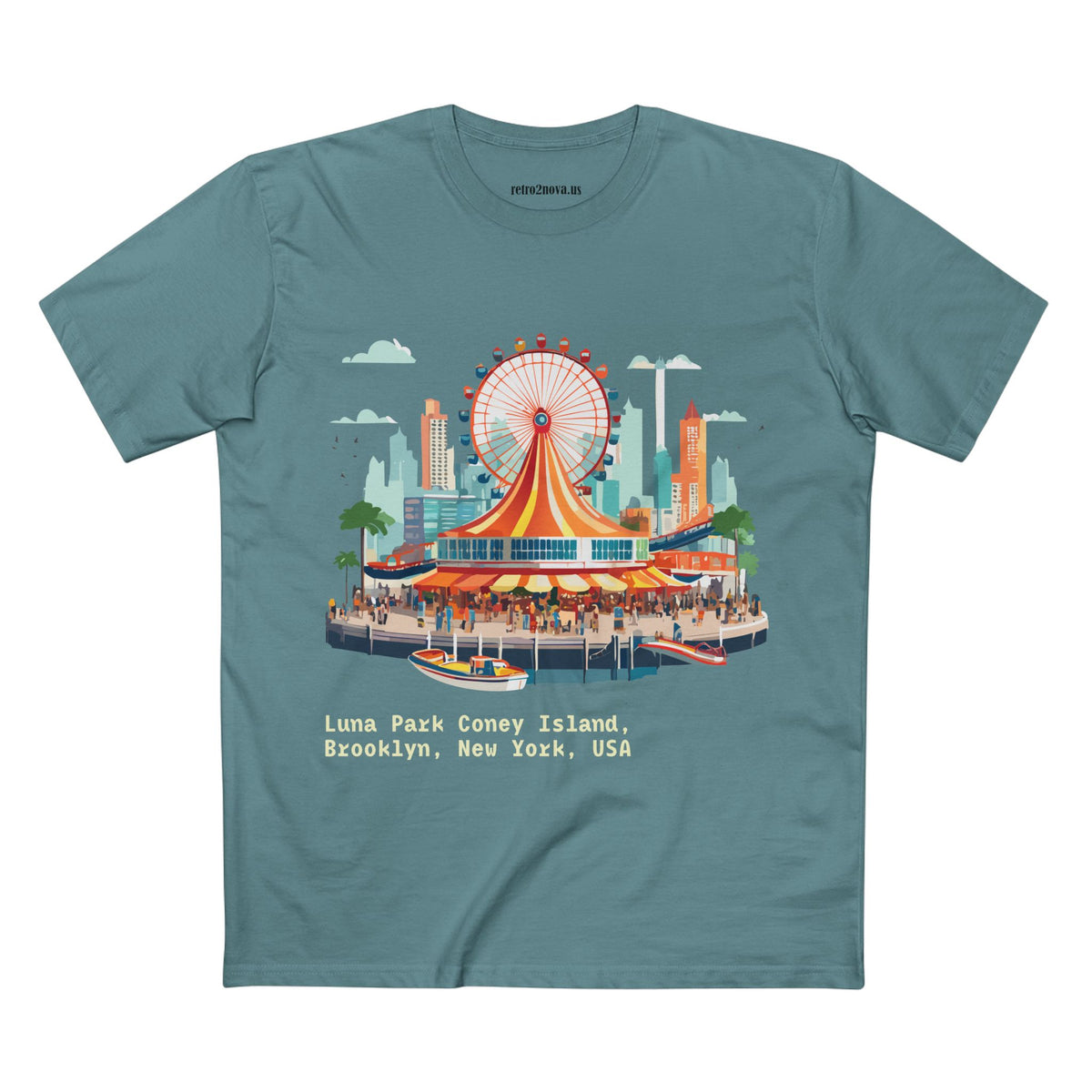 Luna Park Coney Island Carousel T-Shirt | Brooklyn New York Tee