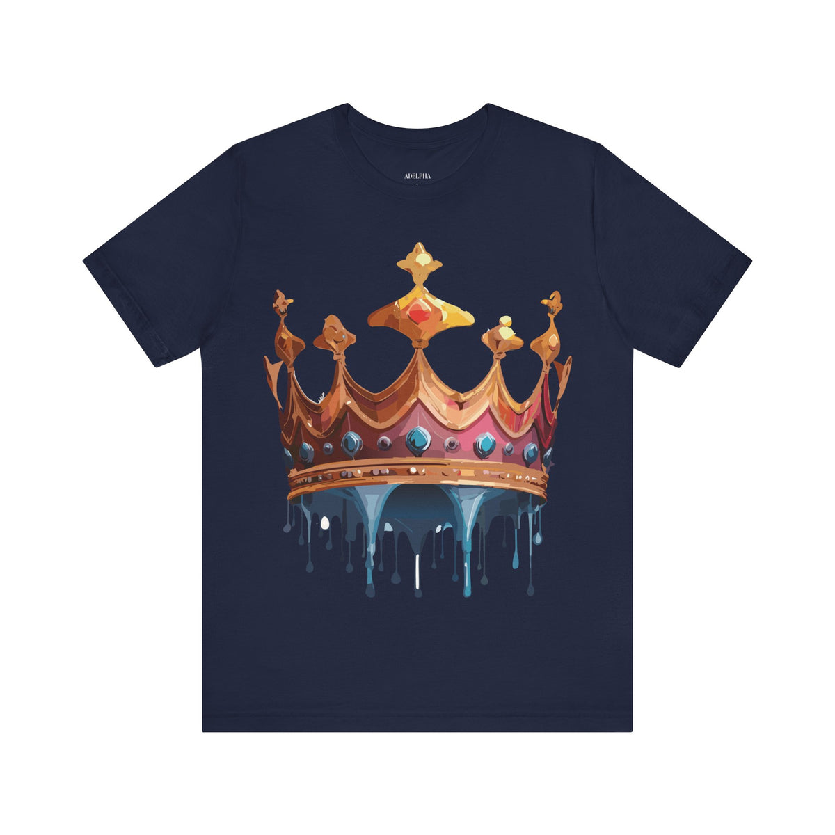 Crown Graphic Unisex Cotton Bella+Canvas Tee with Art Design n116