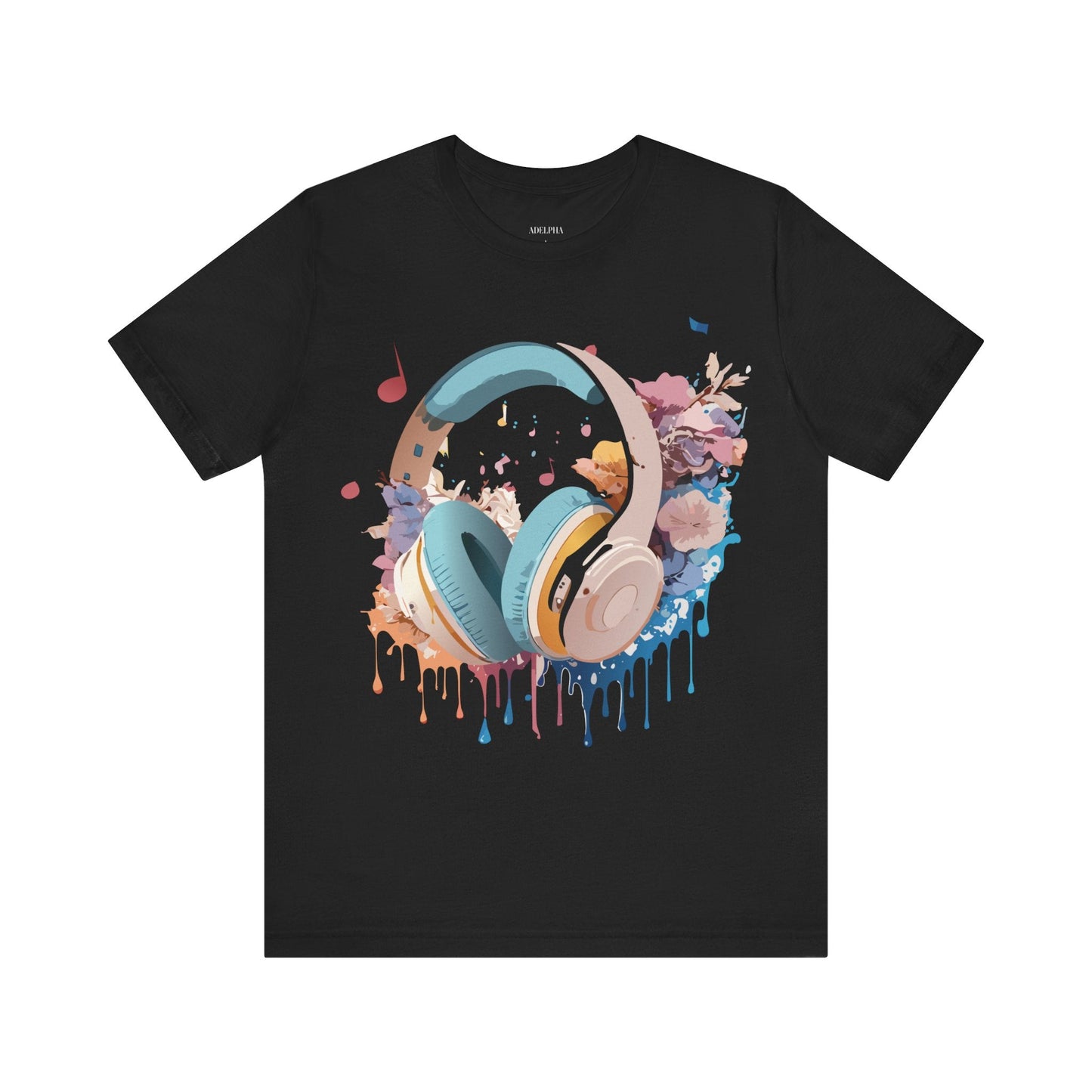 Music Graphic T Shirt Unisex Short Sleeve Tee Adelpha Vintage Inspired Art For Casual Everyday Wear
