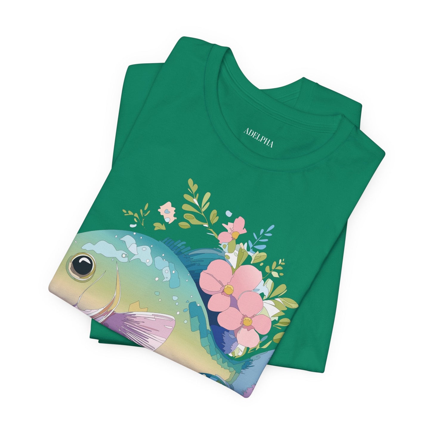Fish Graphic Unisex 100 Cotton Vintage Artwork Tee 1