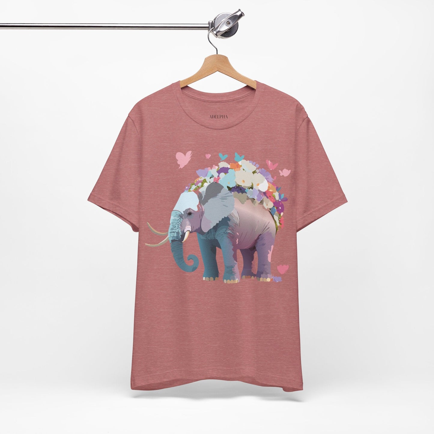Elephant Graphic Unisex 100 Cotton Jersey Vintage Art Design Tee 15