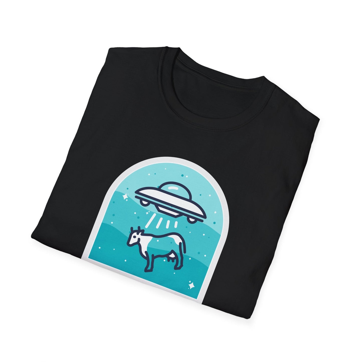 Mysteries UFO Abduction TShirt  Retro Alien Space Graphic Tee
