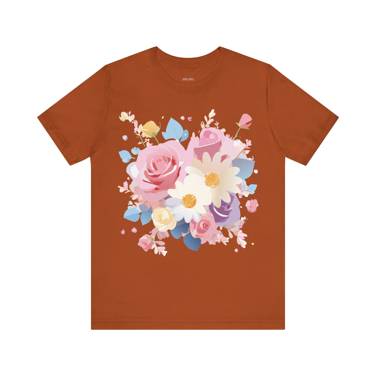 Floral Graphic Tee Shirt - Bella+Canvas Unisex 100 Cotton 12
