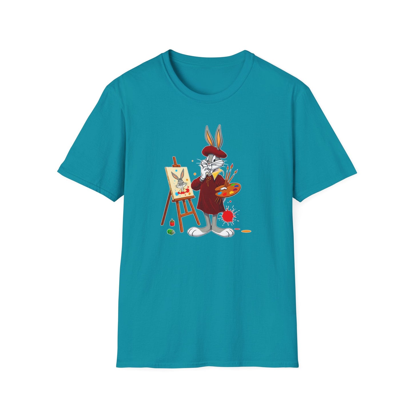 Bugs Bunny Shirt Unisex Cartoon T Shirt Softstyle 64000 Graphic Tee By Gildan Brand