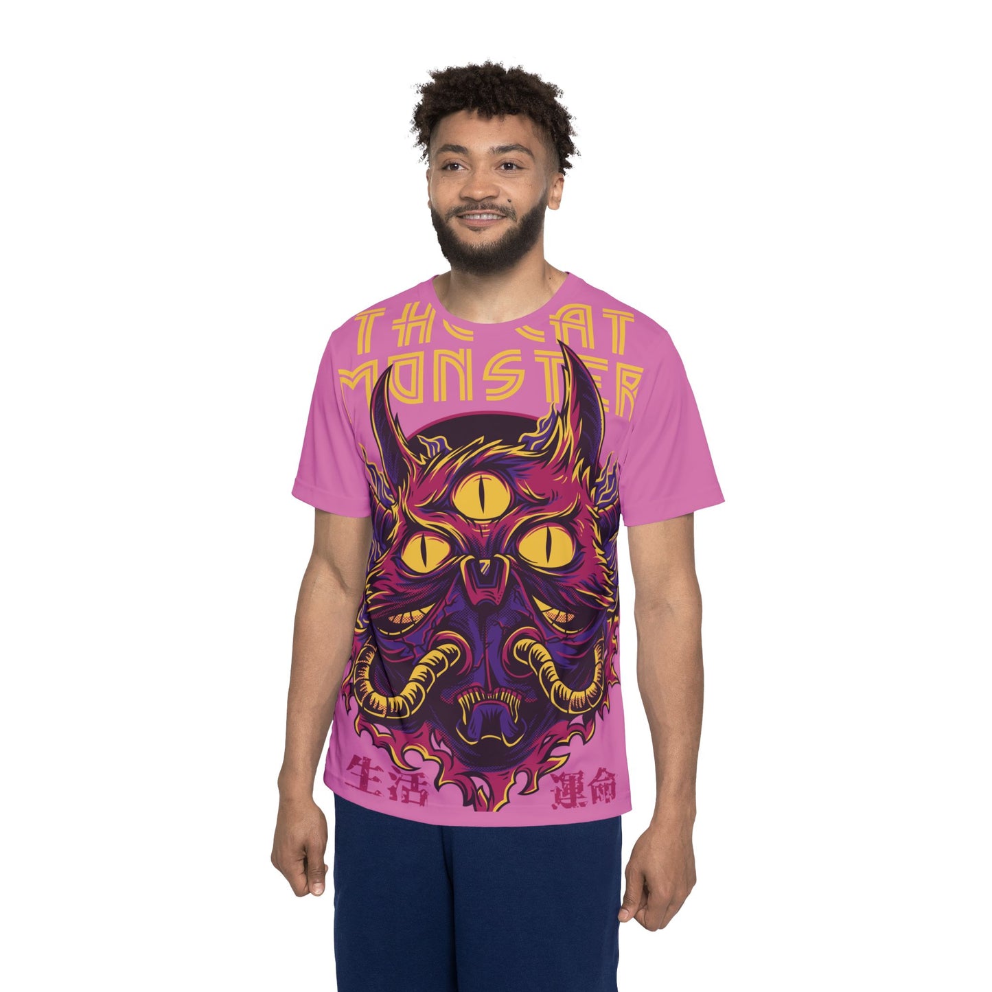 43-Be Fun Graphic T-Shirt, Art Design Poly Shirt, All Over Print Graphic Tee, Monsters T-Shirt, Cartoon Tees