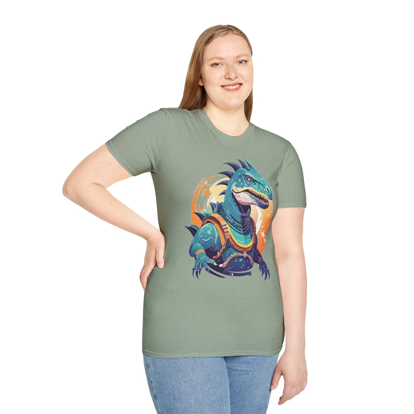 Alien T Shirt Cosmos Design Unisex Softstyle 64000 Graphic Artwork Tee With Aliens