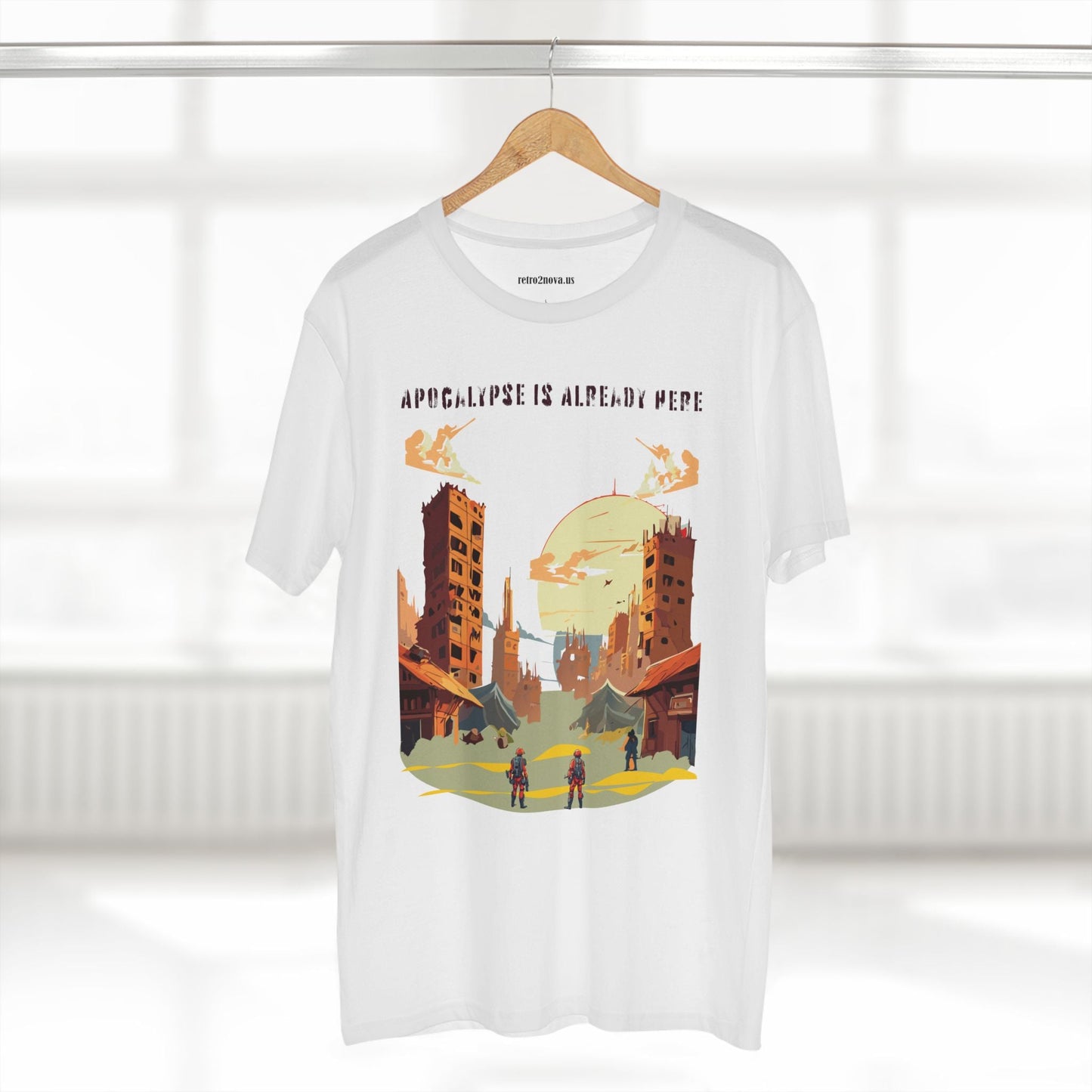 Unisex Premium Cotton Staple Tee With Original Art Design From Retro2Nova Art Collection