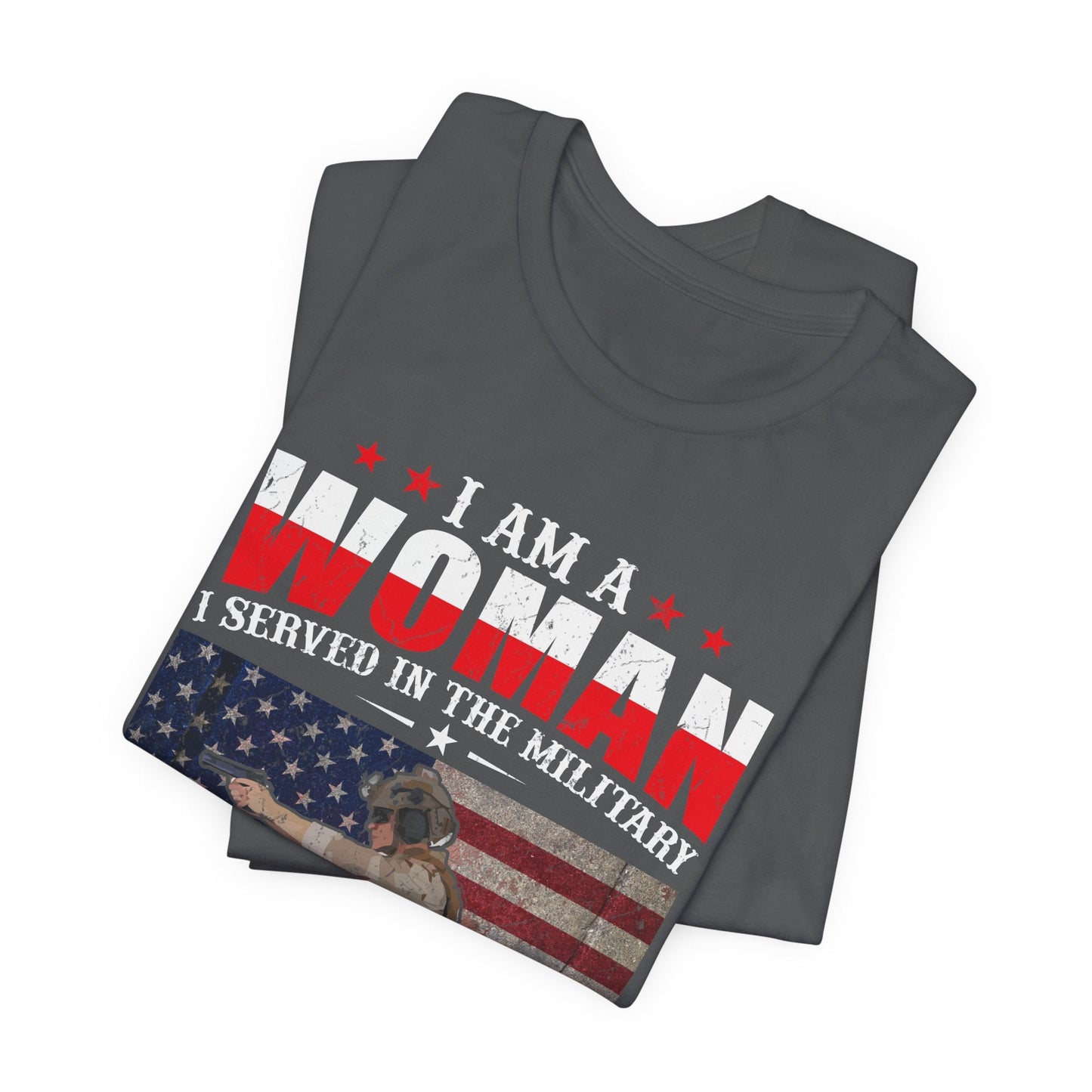 Army Veteran Patriotic Graphic Design Unisex Cotton T-Shirt v27