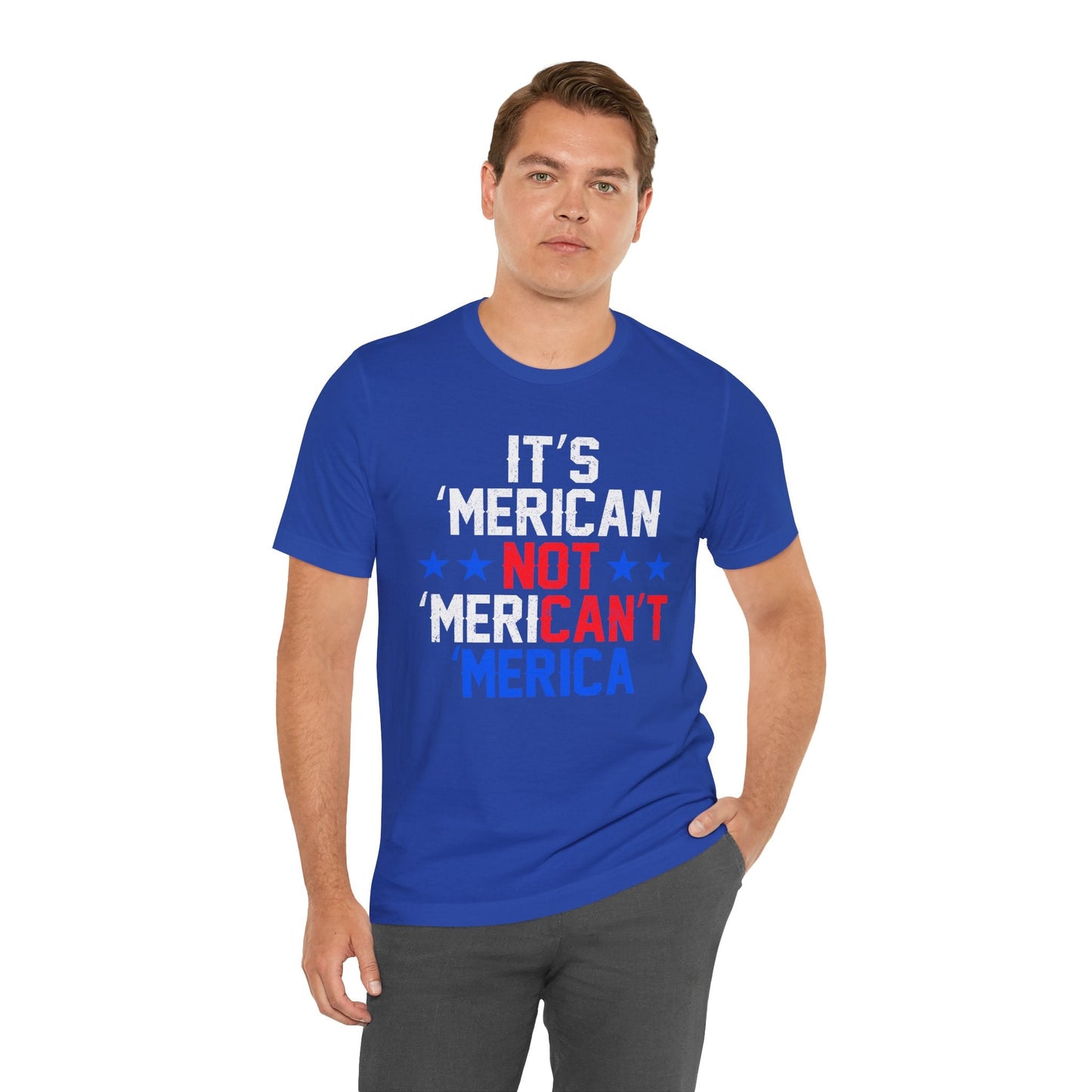 Patriotic USA Stars Graphic Unisex Cotton T-Shirt a5