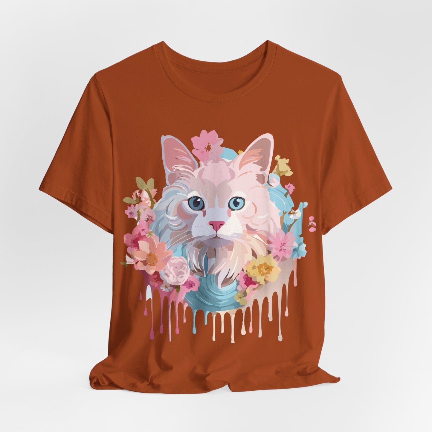 Cat Graphic Tee Unisex Shirt With Cat Art By Adelpha Vintage Inspired
