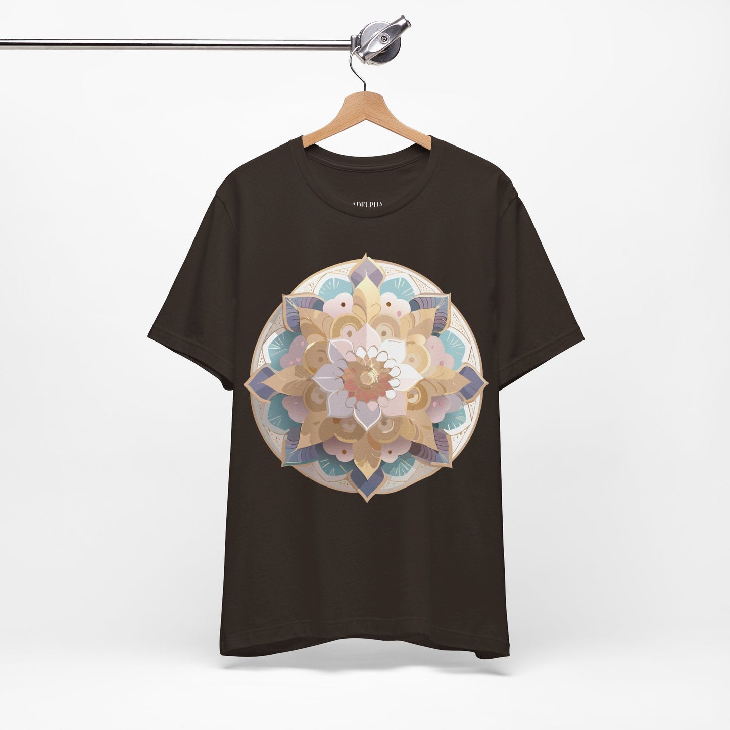 Adelpha Mandala Graphic Tee Unisex Jersey Short Sleeve Vintage Inspired Art Design Shirt