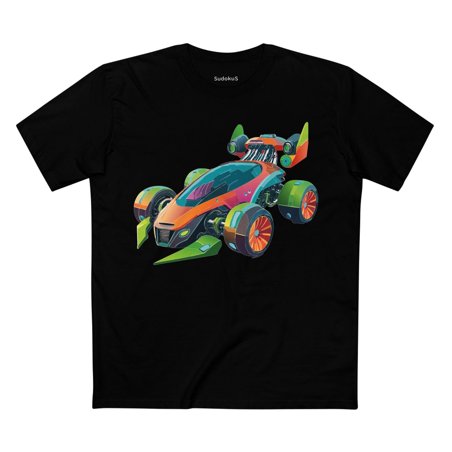 Car Graphic Unisex 100 Cotton Staple Tee 21