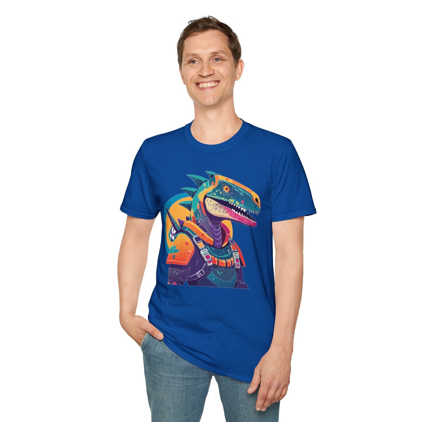 Alien Graphic Unisex Cotton Softstyle UFO Artwork Tee 6
