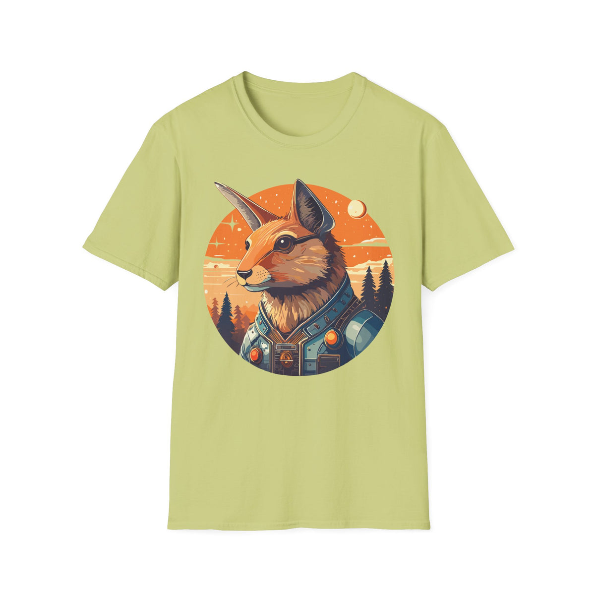 Fox Portrait T-Shirt | Sunset Wilderness Illustration
