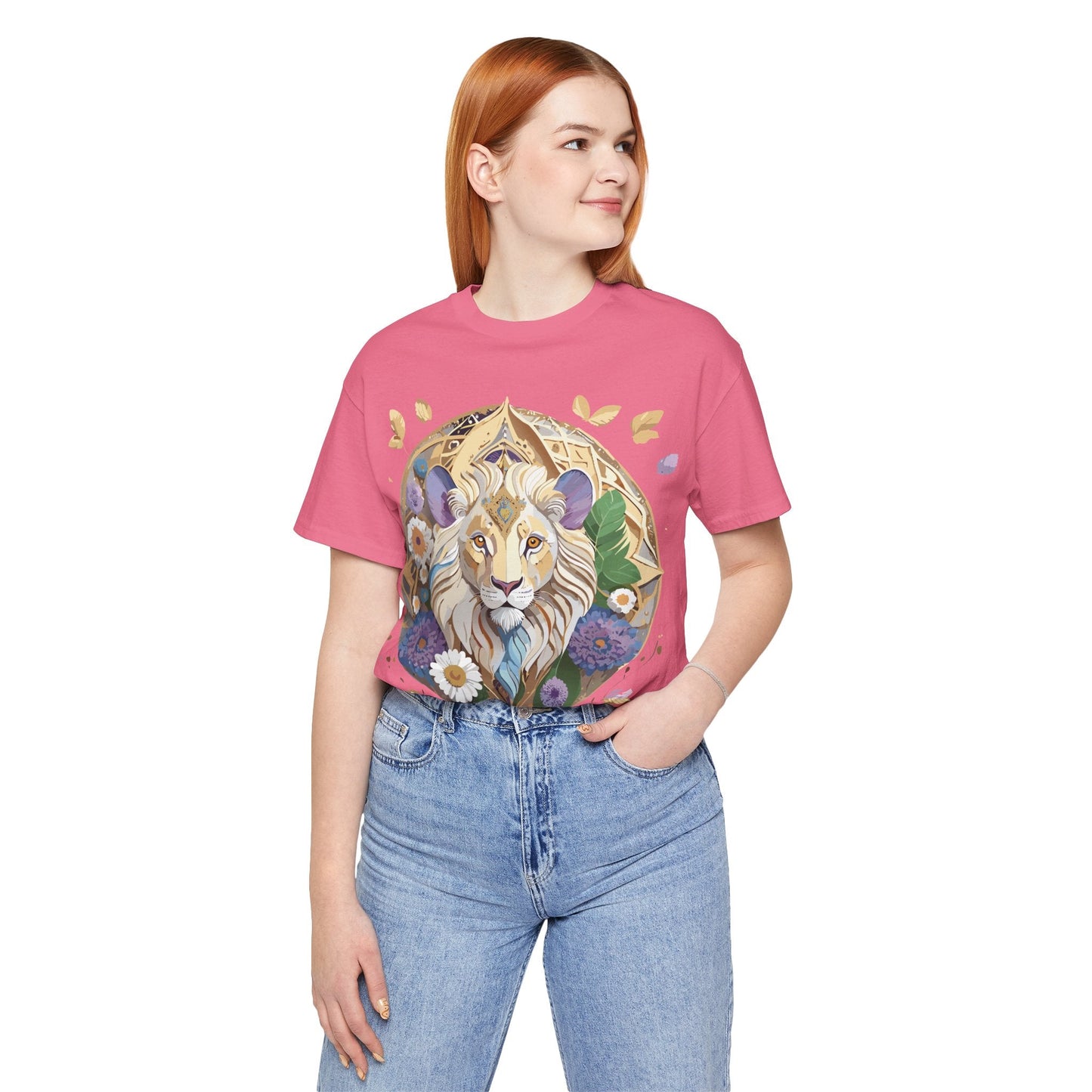 Adelpha Graphic Tee Unisex Medallion Shirt Vintage Inspired Art Design Short Sleeve