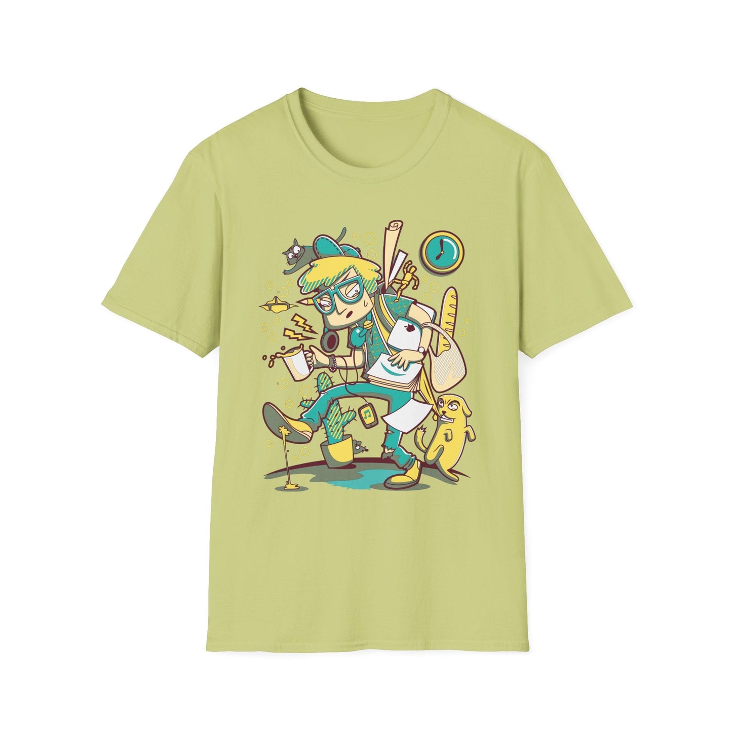 Cartoon T Shirt Animation T Shirt Funny Tee Shirt Unisex Gildan Softstyle 64000 Cotton Tee
