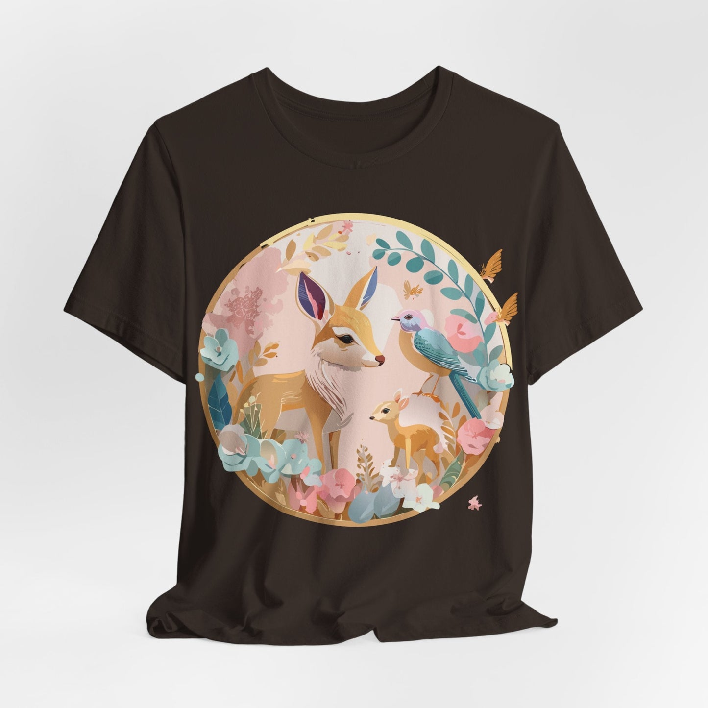 Adelpha Medallion Graphic Tee Unisex Short Sleeve Shirt Vintage Inspired Art Design