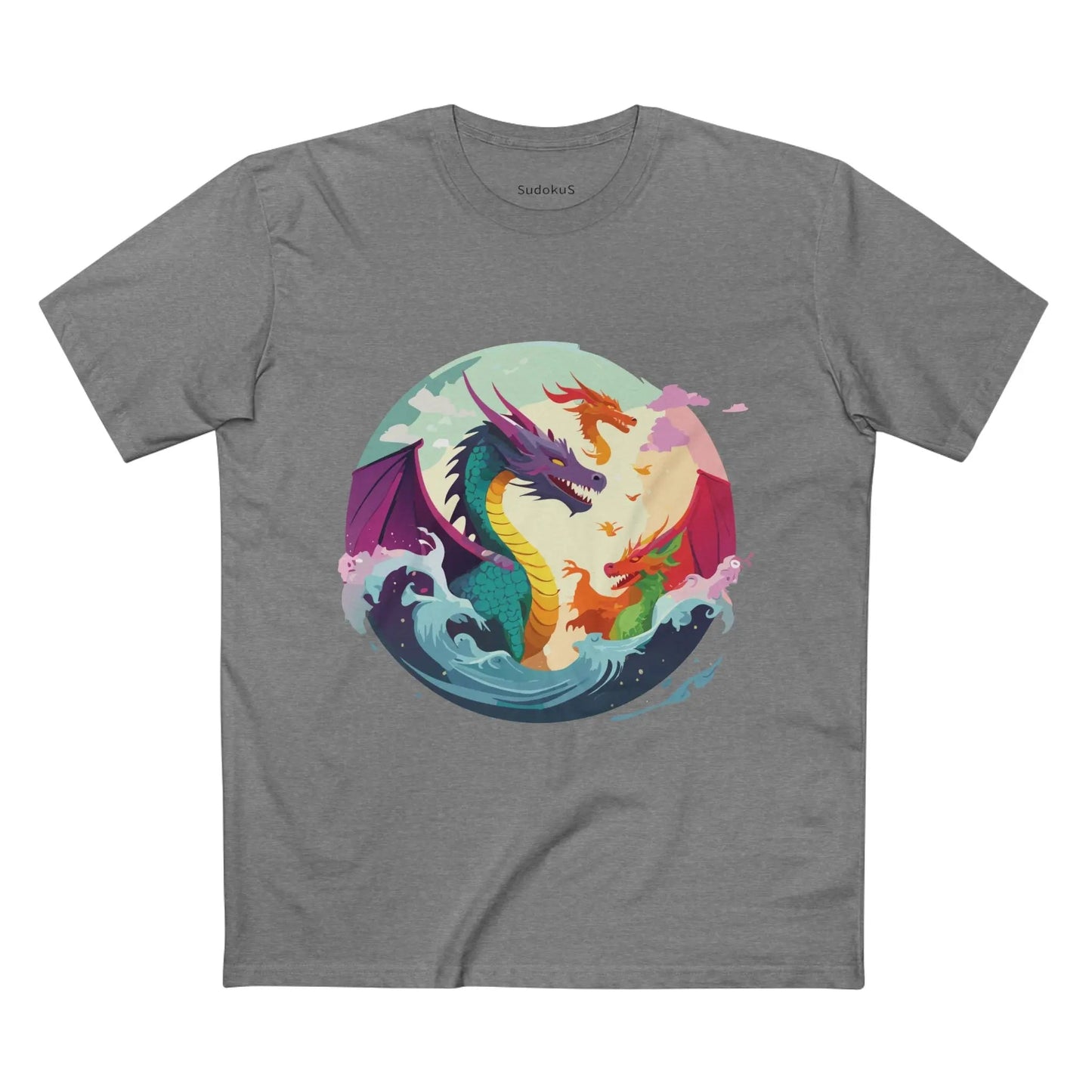 Dragon Graphic Unisex 100 Cotton Staple Tee 14