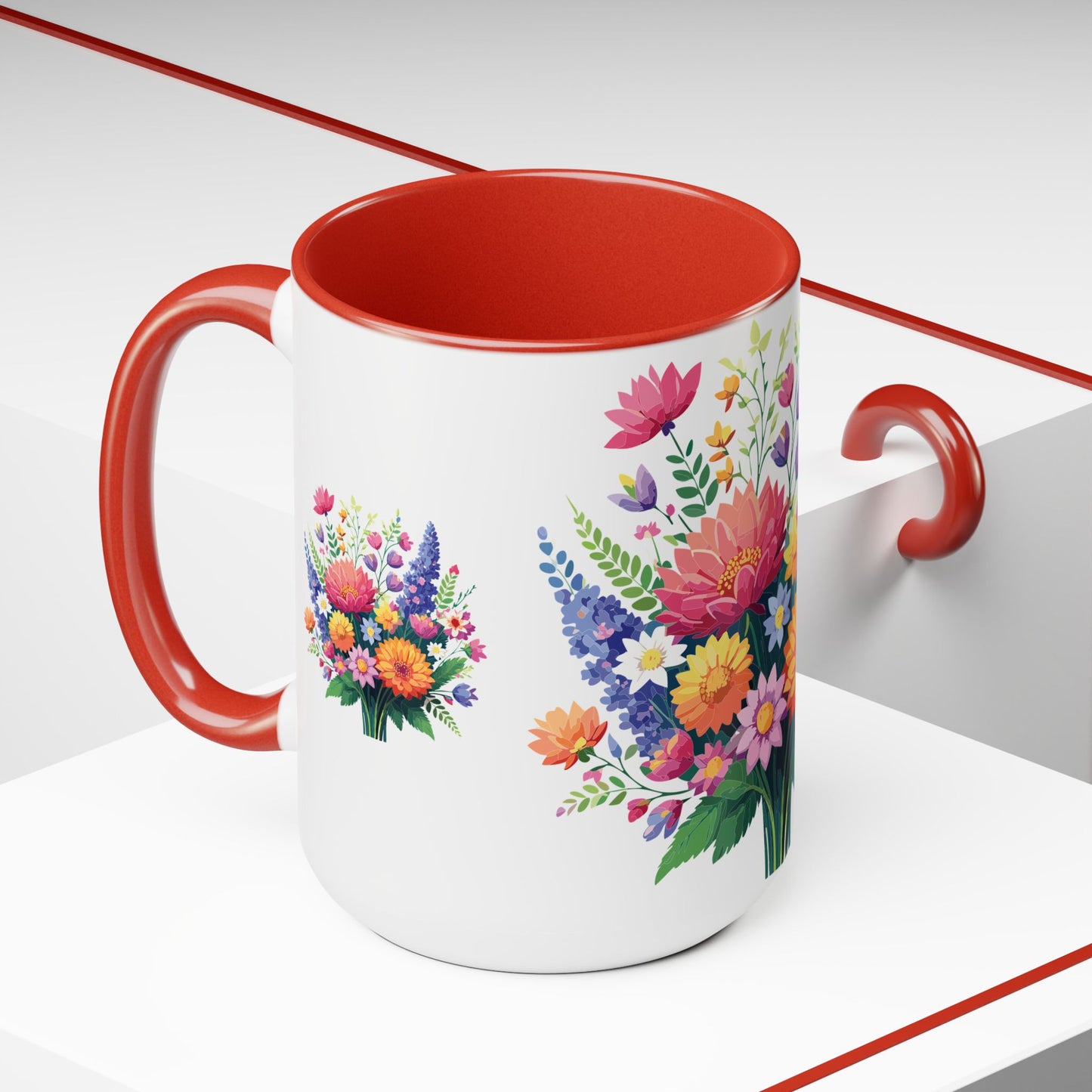Floral Mug, Floral Cup