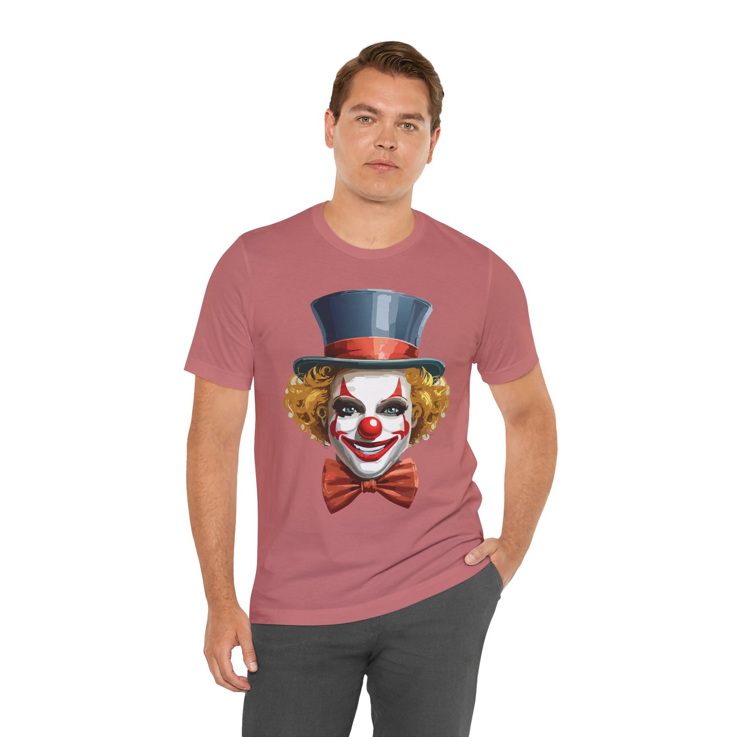 Clown Shirt, Funny Shirt, T-Shirt with Clown, Funny Art Design Tee, Circus Tees, Circus T-Shirt, Unisex Humor Wear 11