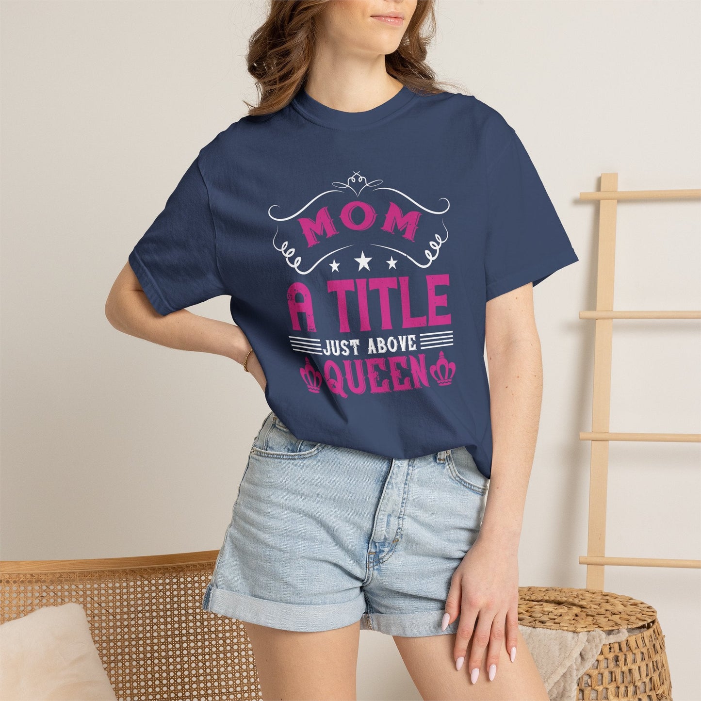 Mom T-shirt Mother Day Mama Tee Unisex Comfort Colors Garment-Dyed Cotton h78
