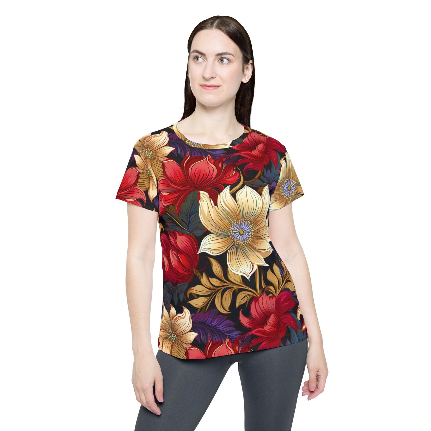 Floral Print Shirt, Shirt with Flowers