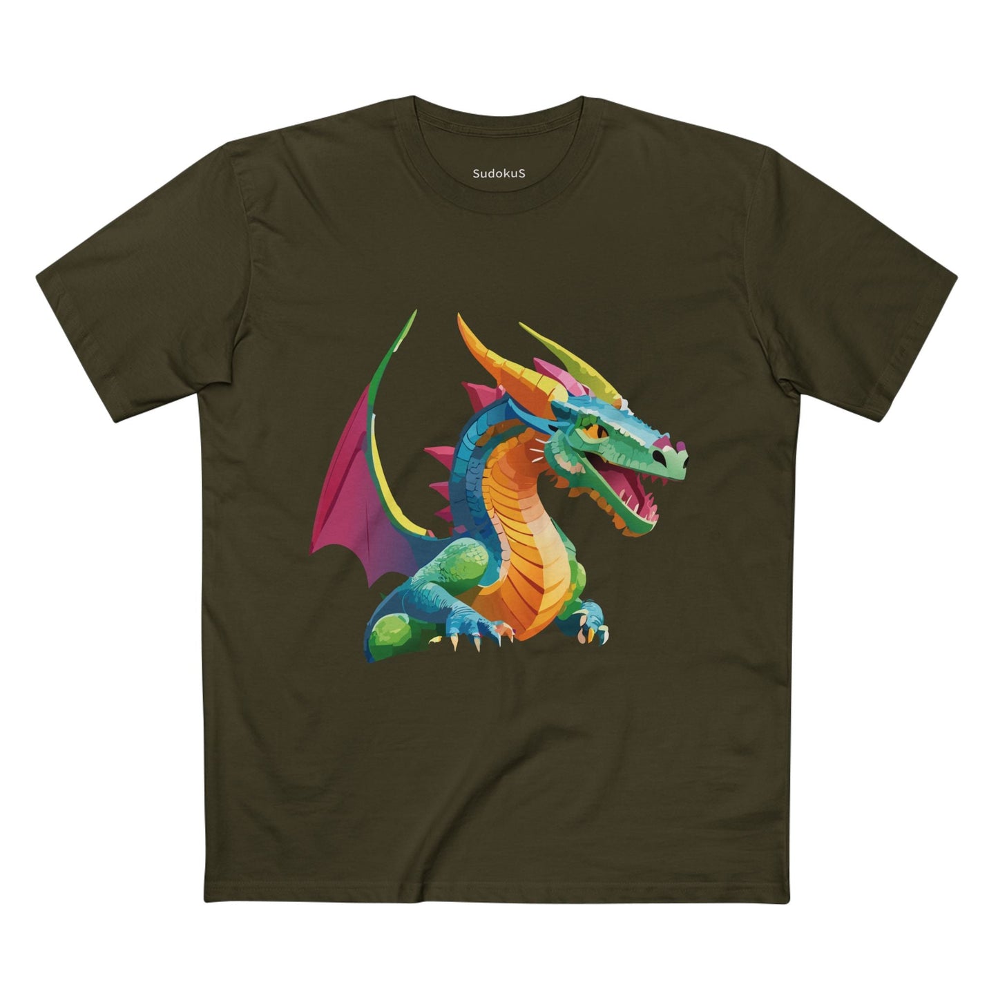 Dragon Graphic Unisex 100 Cotton Staple Tee 2