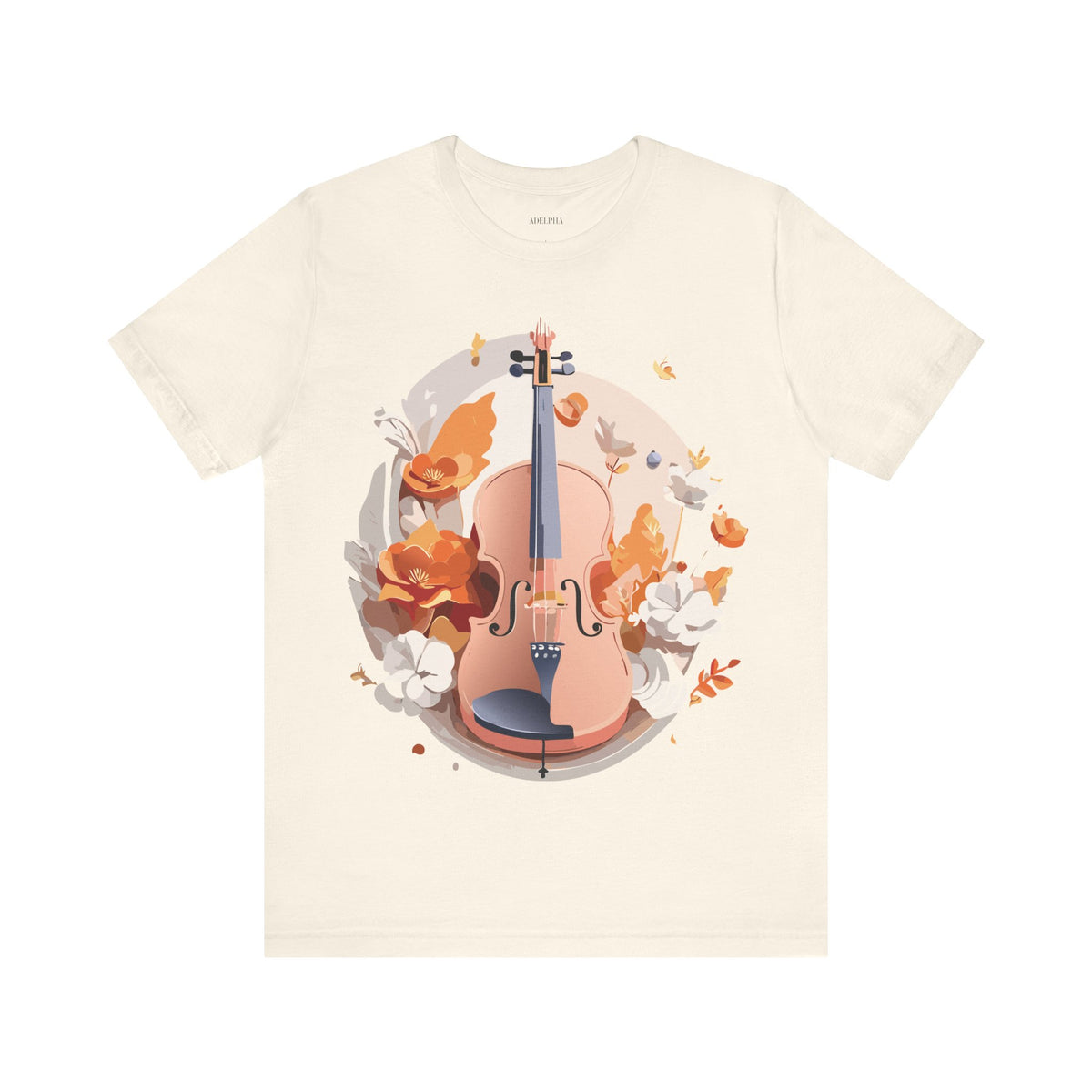 Music Graphic Unisex Cotton Bella+Canvas Tee with Art Design m173
