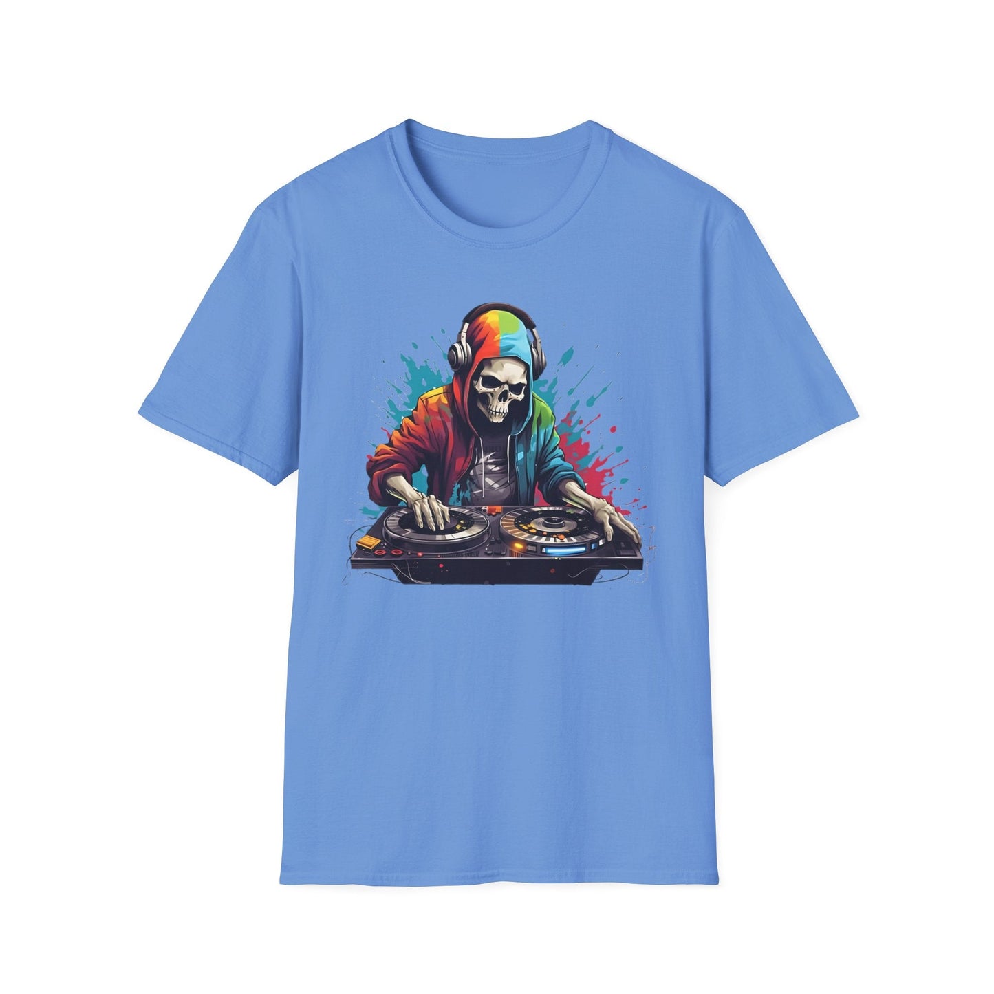 Skull Graphic Unisex Cotton T-shirt with Skeleton Artwork Design 8