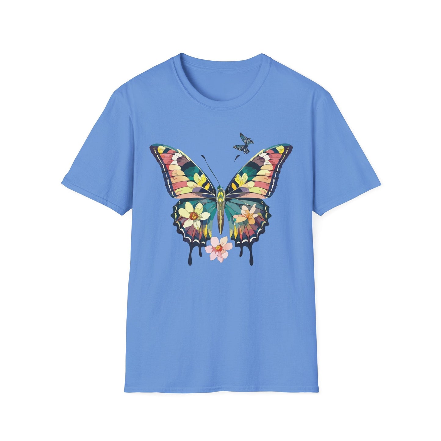 Butterfly T Shirt For Unisex Softstyle 64000 Short Sleeve Monarch Butterfly Tee Design