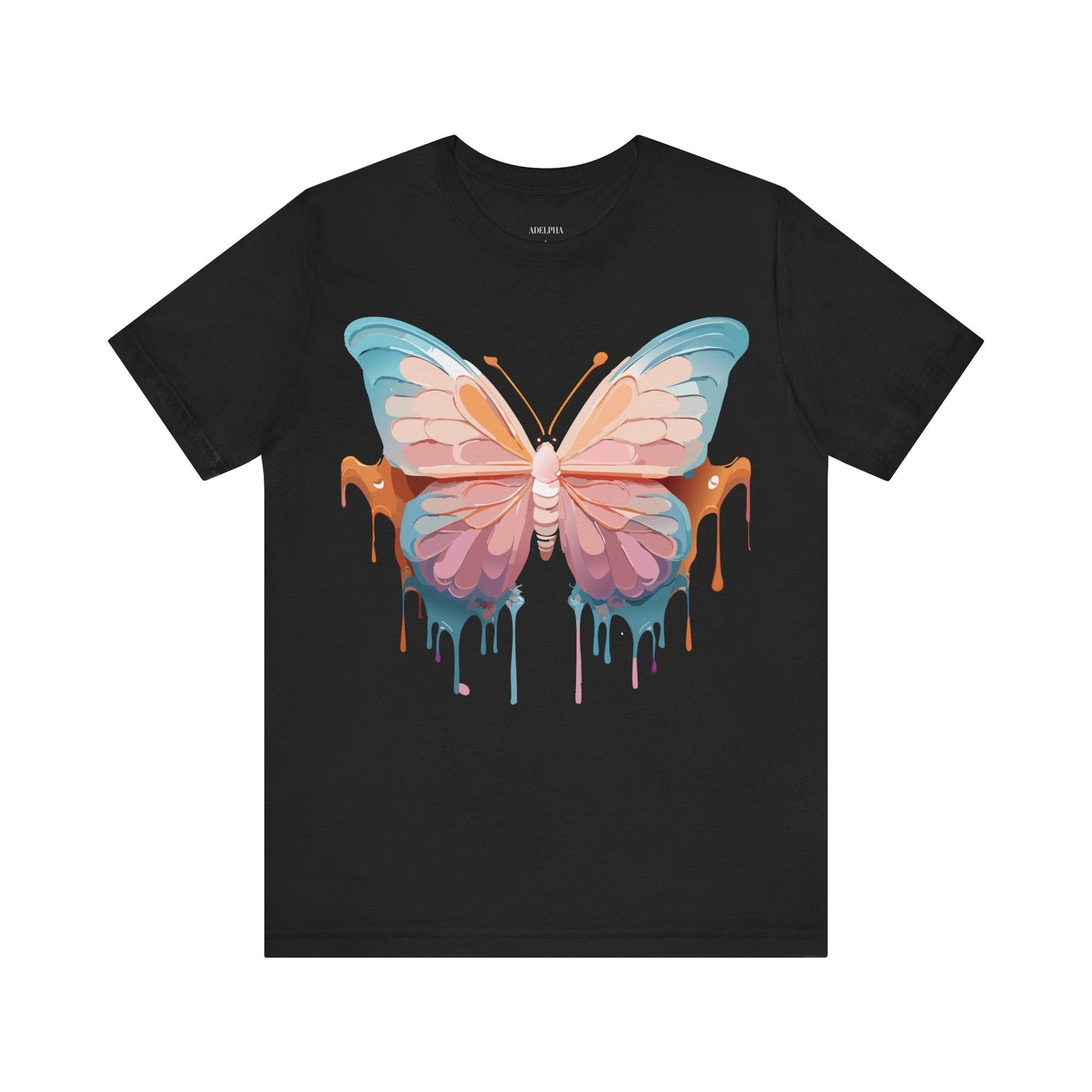 Butterfly Graphic Unisex 100 Cotton Lightweight Vintage Design Jersey Tee 86