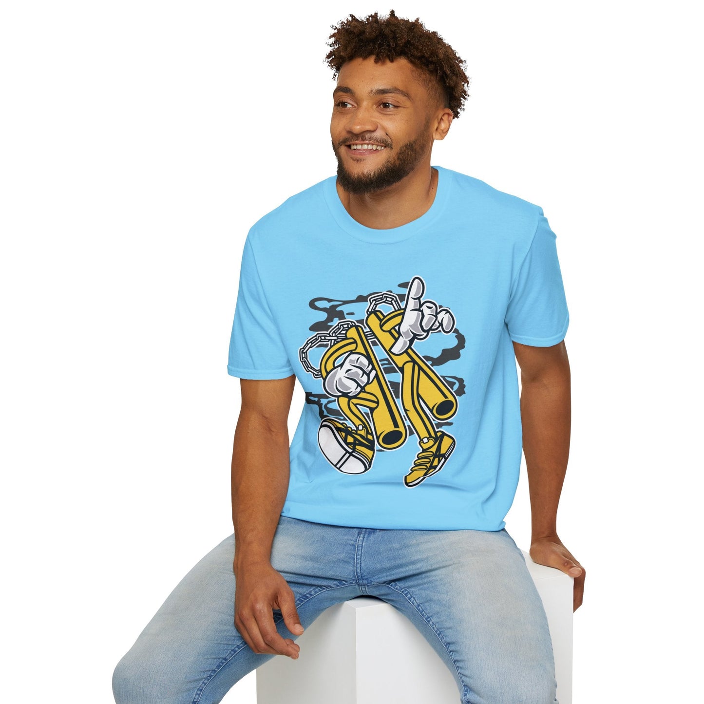 Cartoon T Shirt Animation T Shirt Funny Tee Unisex Softstyle 100 Percent Cotton 64000