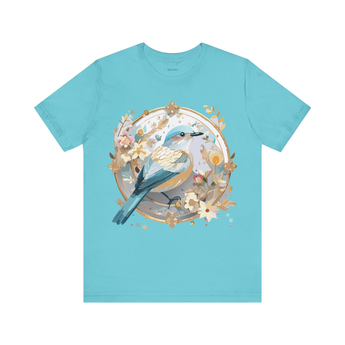 Medallion Graphic Unisex Cotton Bella+Canvas Tee with Art Design d47