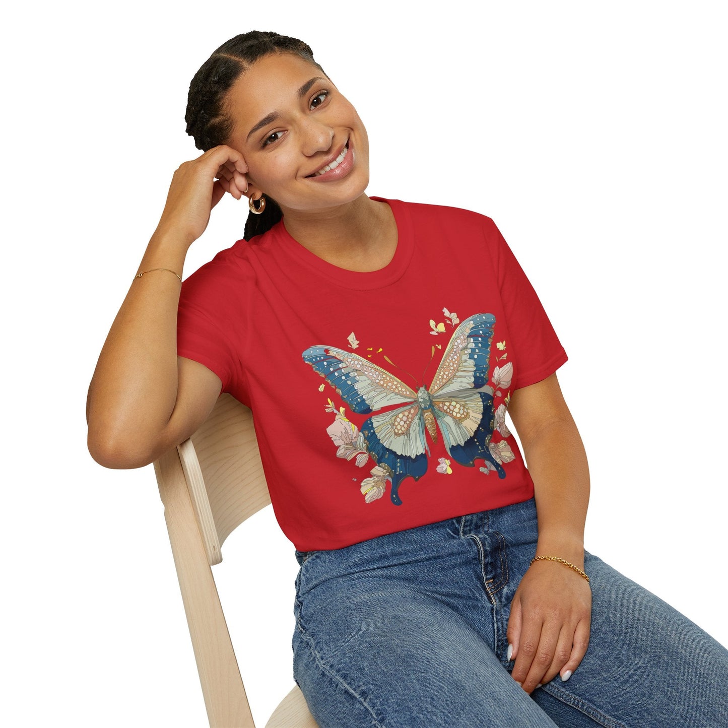 Butterfly Shirt Unisex T Shirt Monarch Butterfly Softstyle Gildan 100 Cotton Tee