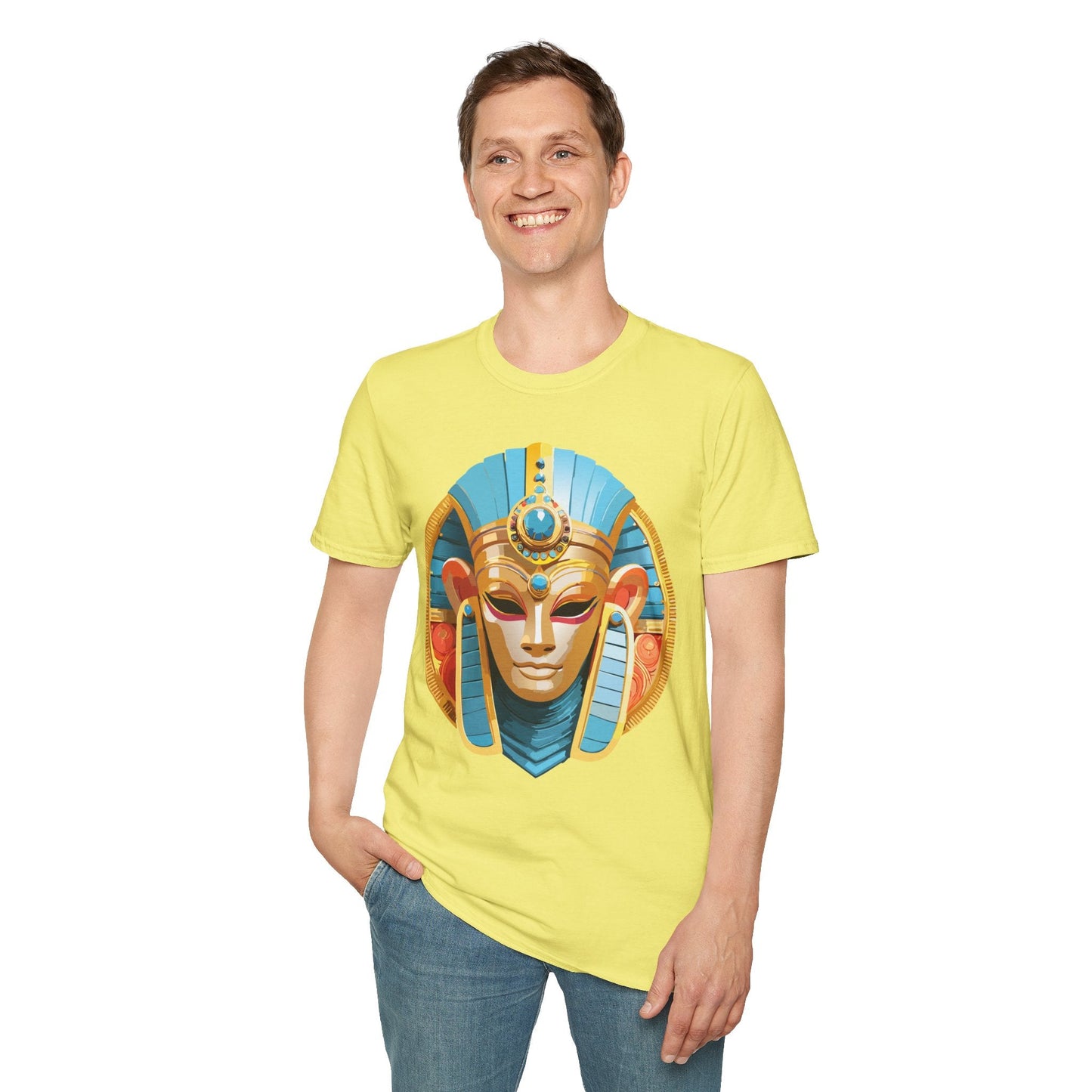 Mask Tee Shirt Unisex Softstyle Short Sleeve Art Design T Shirt 100 Percent Ring Spun Cotton