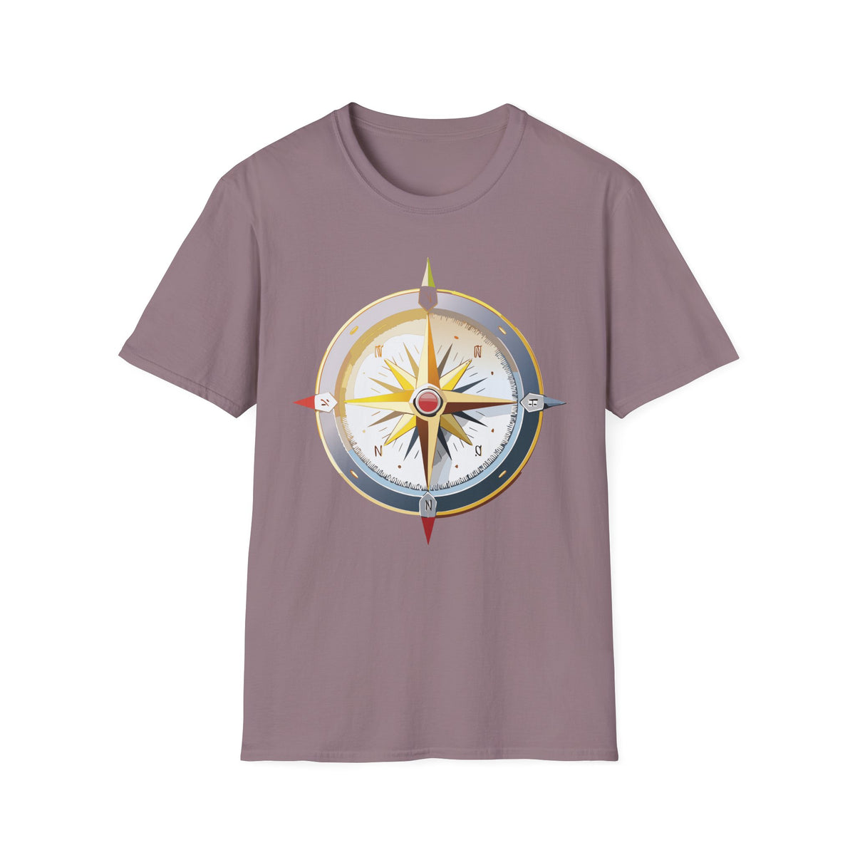 Nautical Compass T-Shirt | Adventure Travel Graphic Design Unisex 100 Cotton Gildan T-Shirt