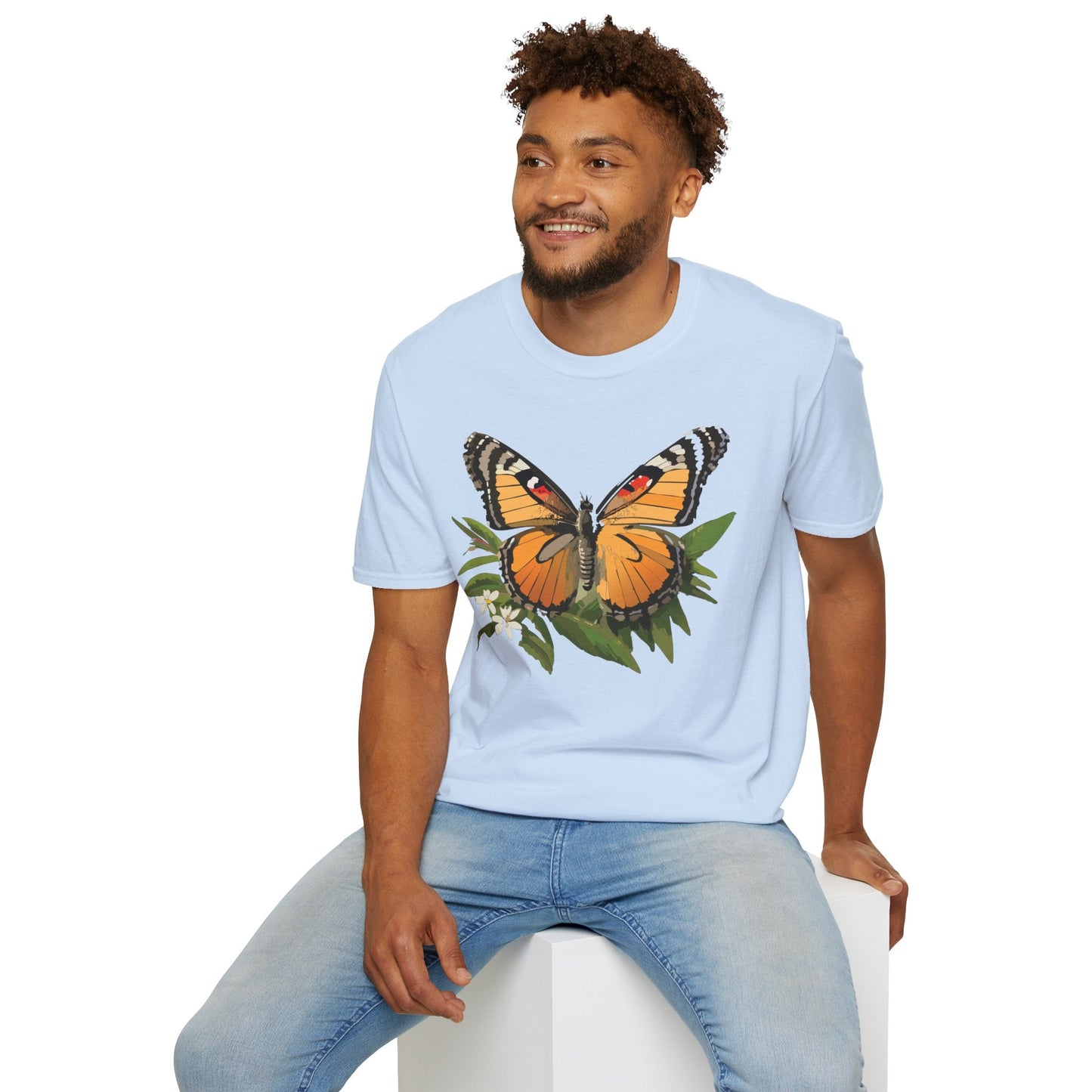 Monarch Butterfly Shirt Unisex Softstyle Tee 100 Percent Ring Spun Cotton Gildan 64000