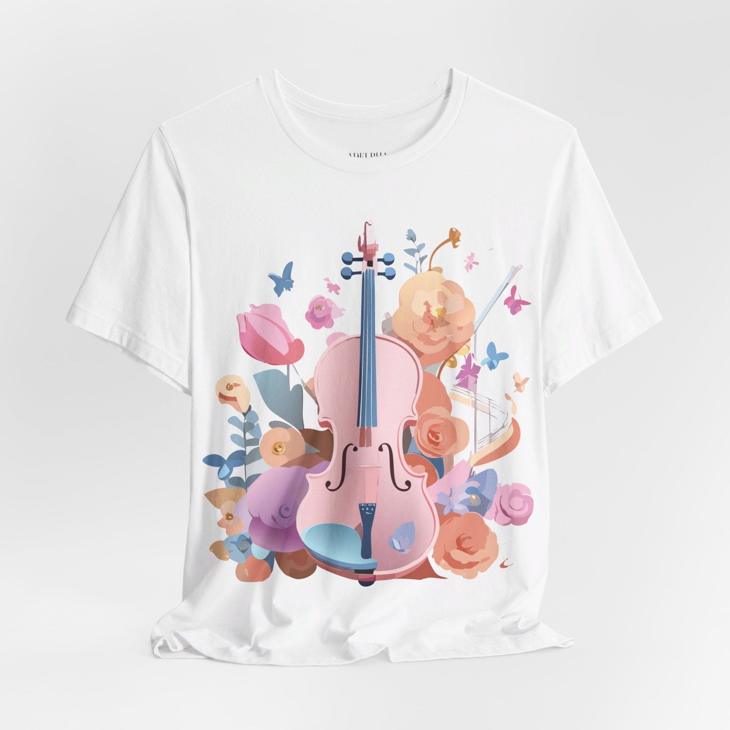 Adelpha Graphic Tee Unisex Short Sleeve Art Design Vintage Inspired Music T Shirt