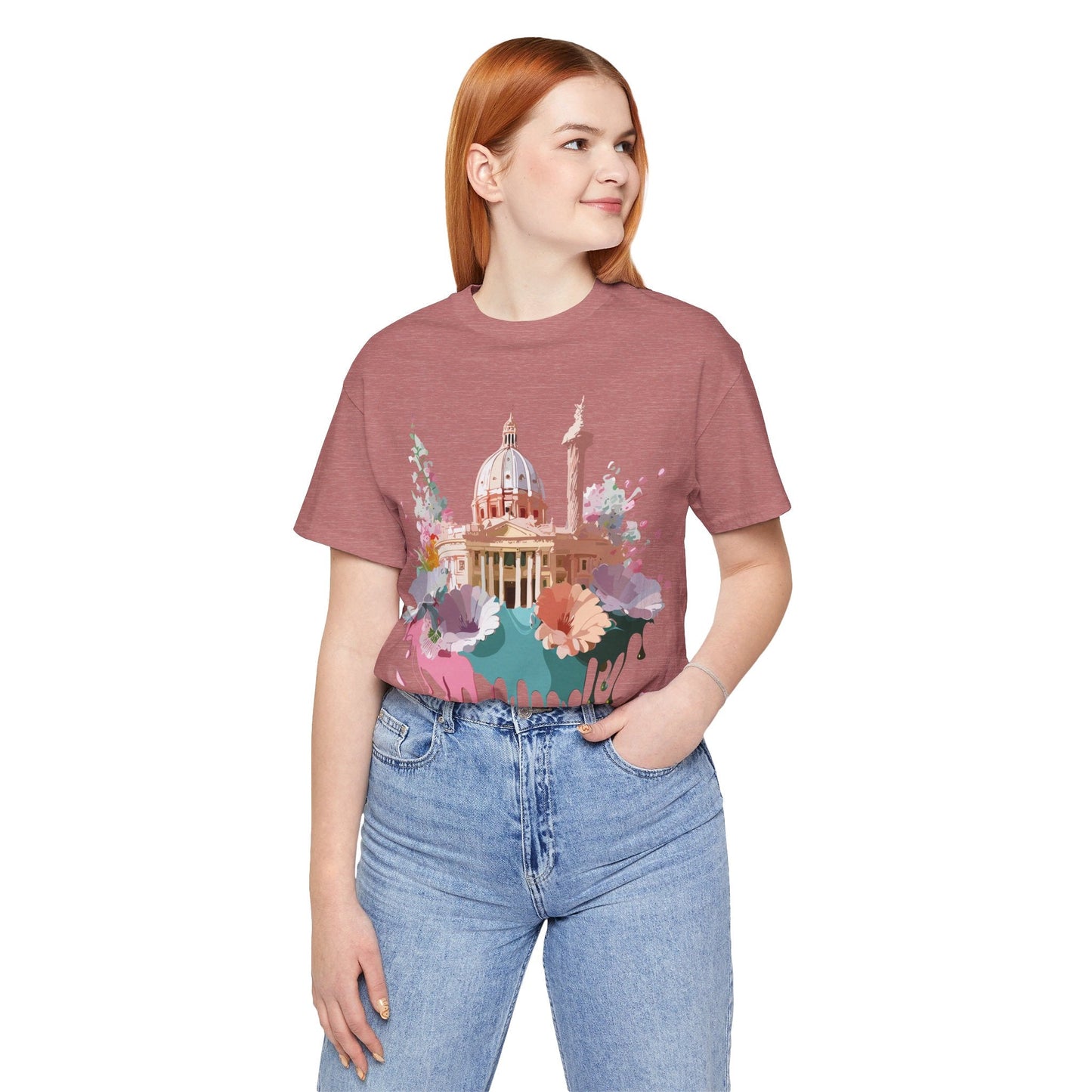 Unisex Rome Graphic Tee Tourist Shirt Adelpha Vintage Artwork Premium Comfort Everyday Wear