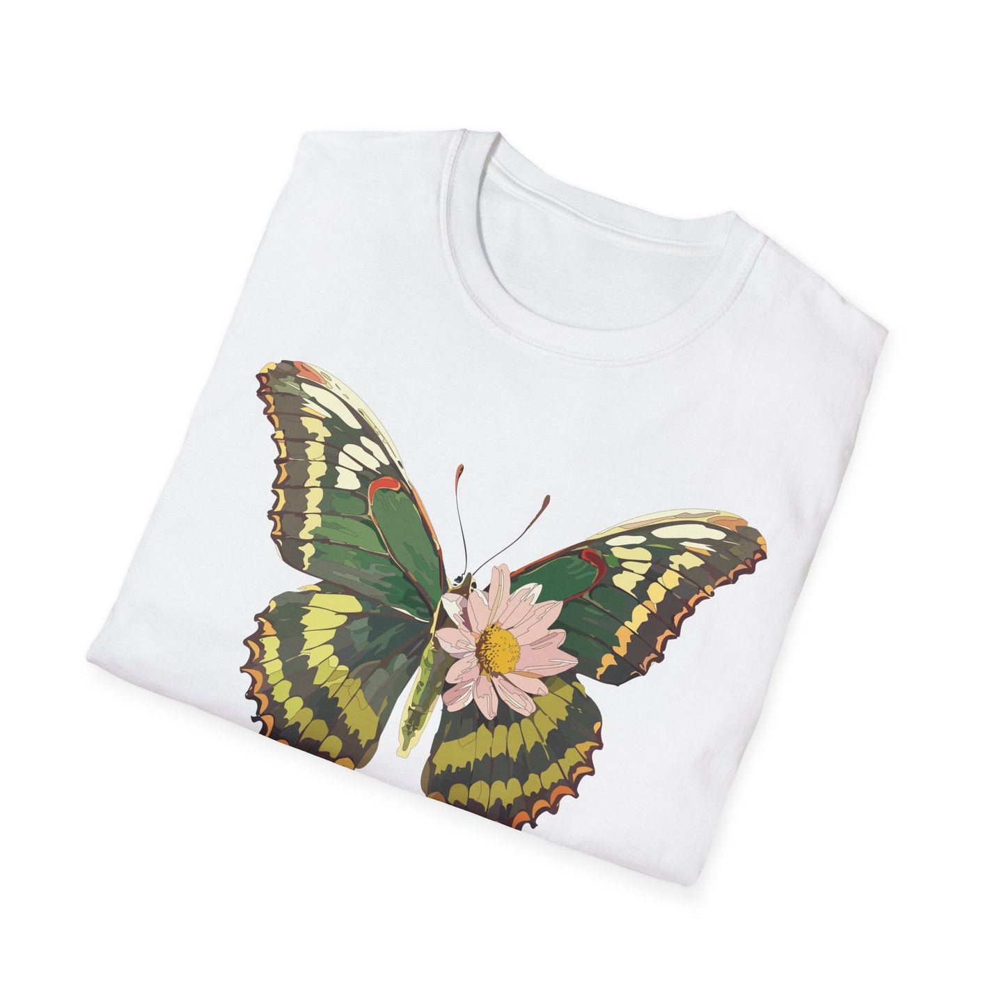Butterfly Shirt Unisex Monarch Butterfly Tee Gildan Softstyle 64000 100% Ring Spun Cotton