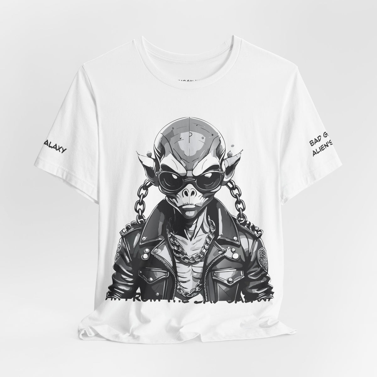 Alien Graphic Unisex Cotton Bella+Canvas Tee with Art Design b52