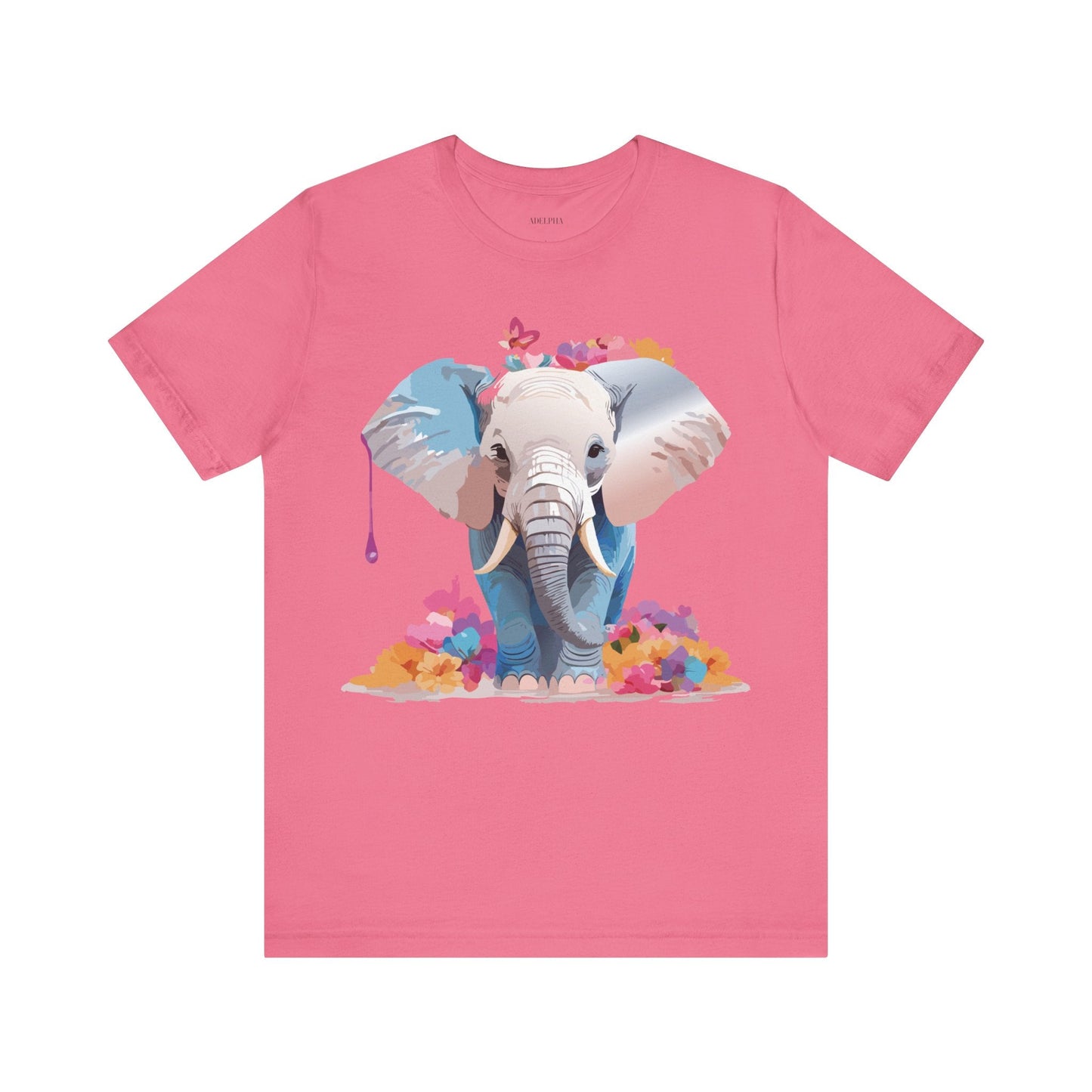 Elephant Graphic Tee From Adelpha Unisex Vintage Inspired Art Design Tee Shirt For Everyday Wear