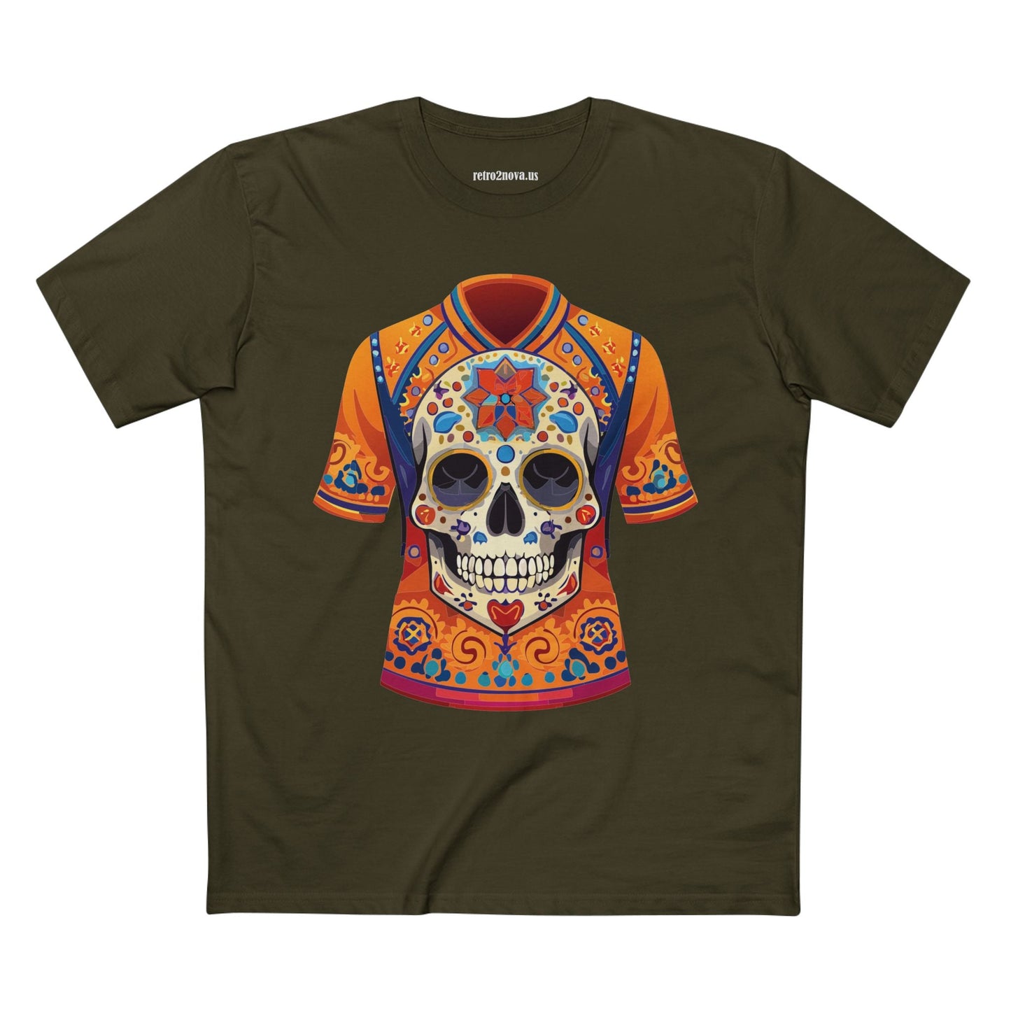Skull Skeleton Shirt Unisex Premium Cotton Tee Art Collection Original Design Retro2Nova SS30