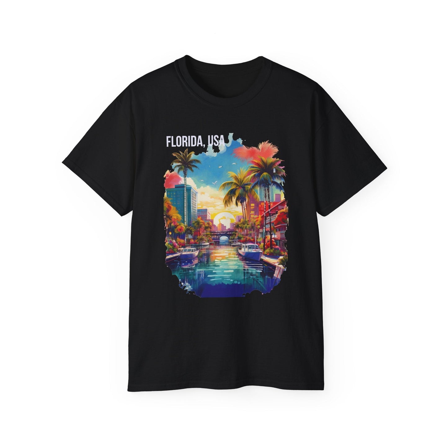 Florida Graphic Unisex Cotton T‑Shirt 1
