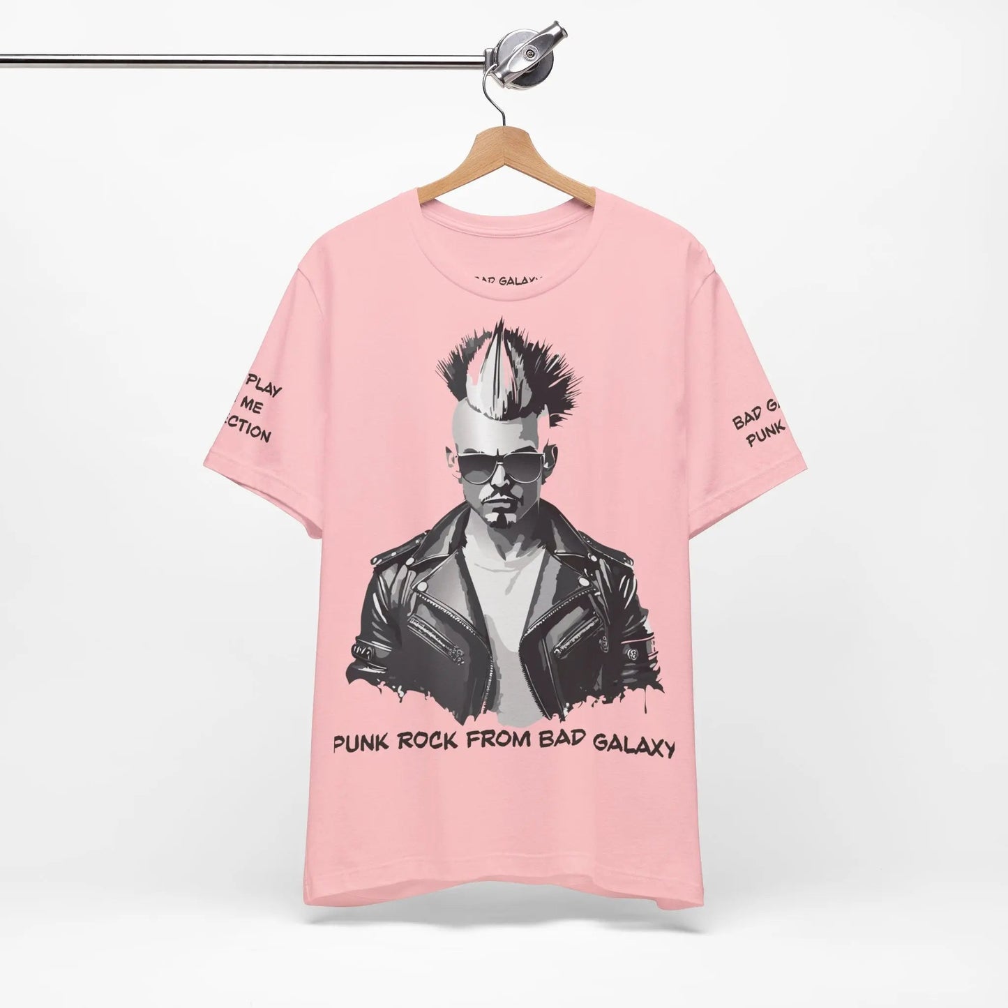 Bad Galaxy Punk Rock Tee Shirt Made In USA With Eco Friendly Ink 100 Percent Cotton