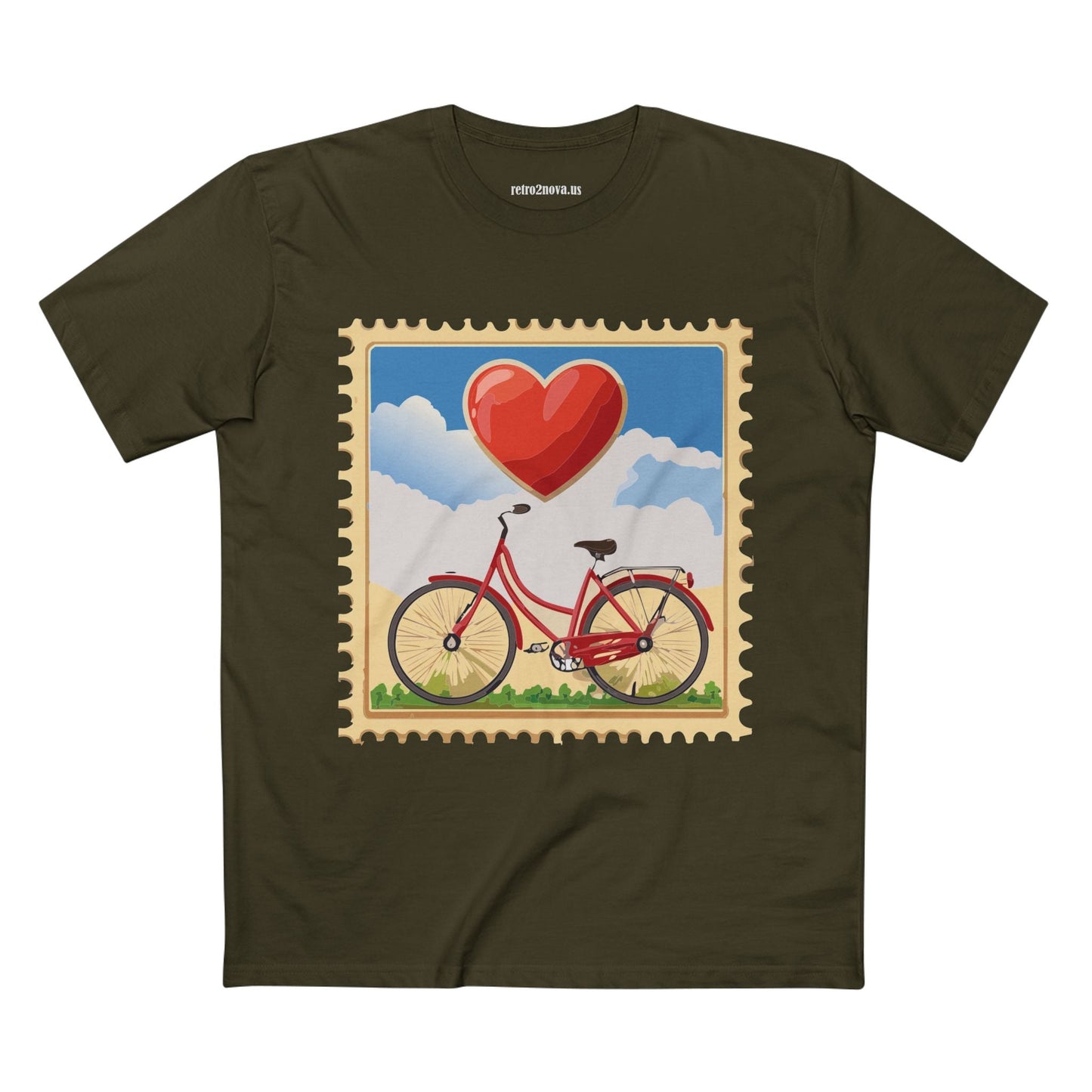 Stamp Shirt Postage Stamp Shirt Unisex Premium Cotton Tee With Original Art Design Retro2Nova