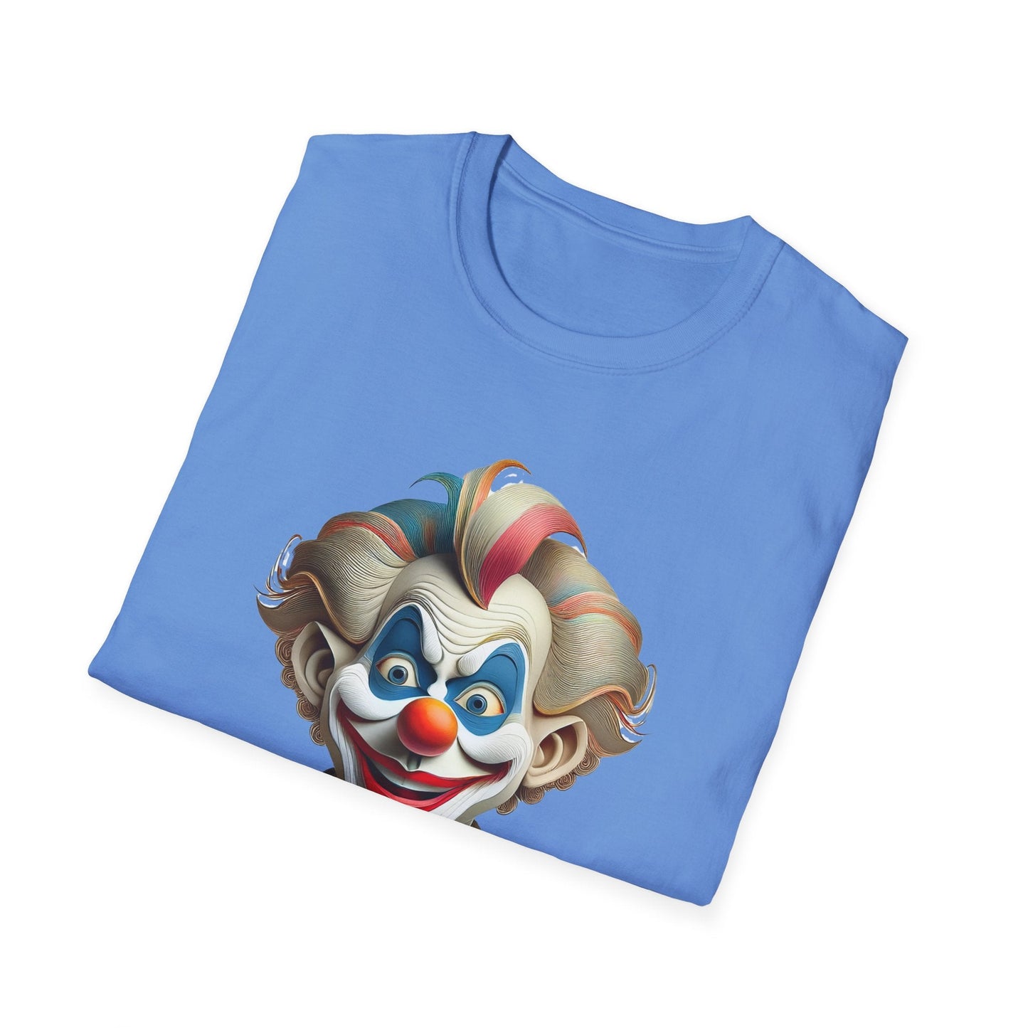 Unisex Clown Shirt Funny Man Circus Tee Softstyle Gildan 64000 Short Sleeve Everyday Comfort