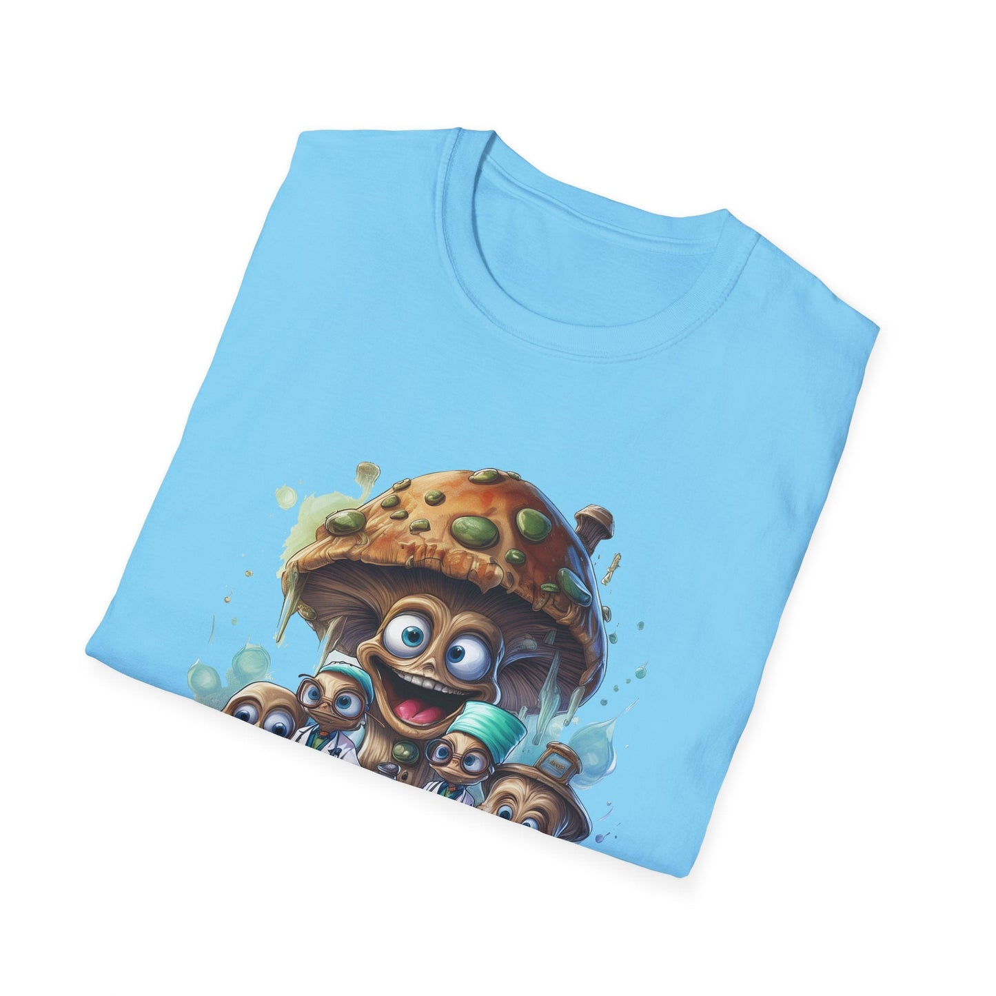 Mashroom Tee Shirt Unisex Funny Mushroom Design Softstyle 64000 Cotton Graphic Tee