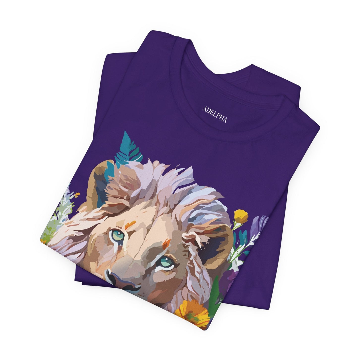 Lion Graphic Unisex 100 Cotton Vintage Animal Artwork Tee 3